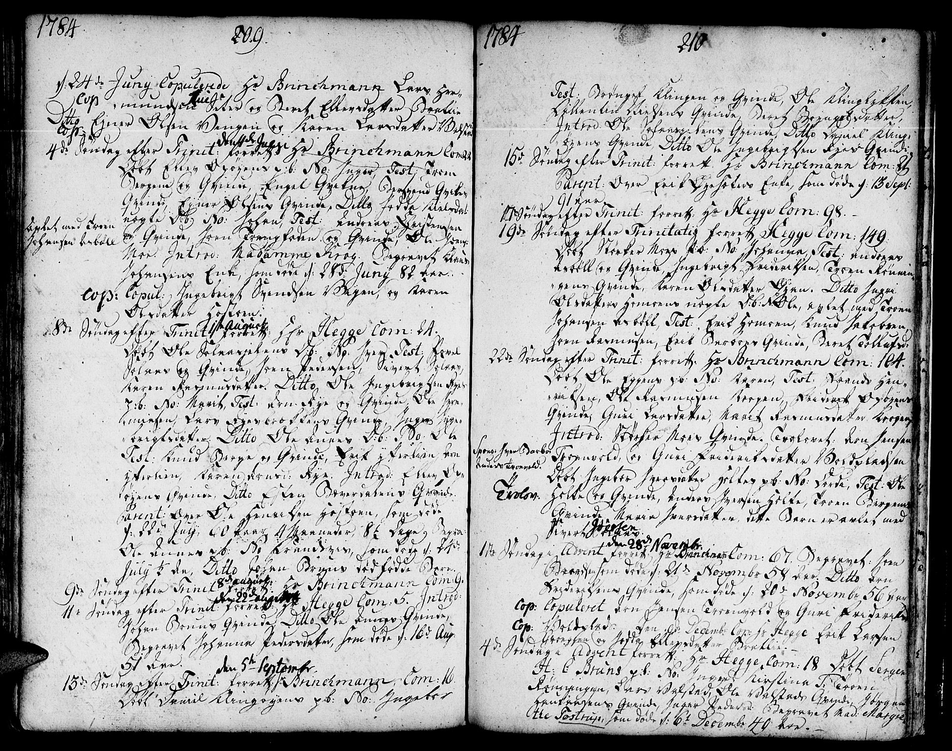 Ministerialprotokoller, klokkerbøker og fødselsregistre - Sør-Trøndelag, SAT/A-1456/671/L0840: Parish register (official) no. 671A02, 1756-1794, p. 309-310