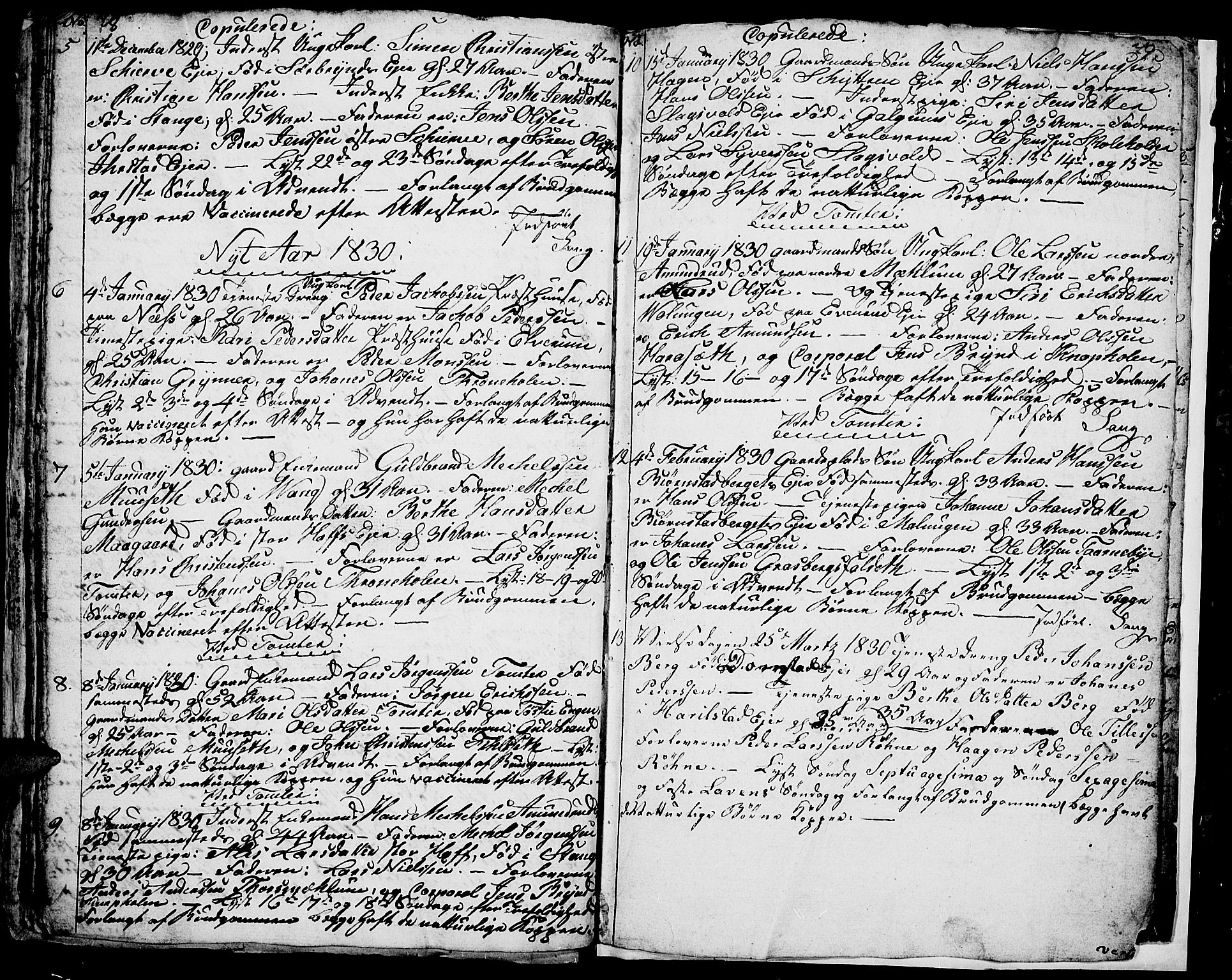 Romedal prestekontor, AV/SAH-PREST-004/L/L0006: Parish register (copy) no. 6, 1828-1830, p. 78-79