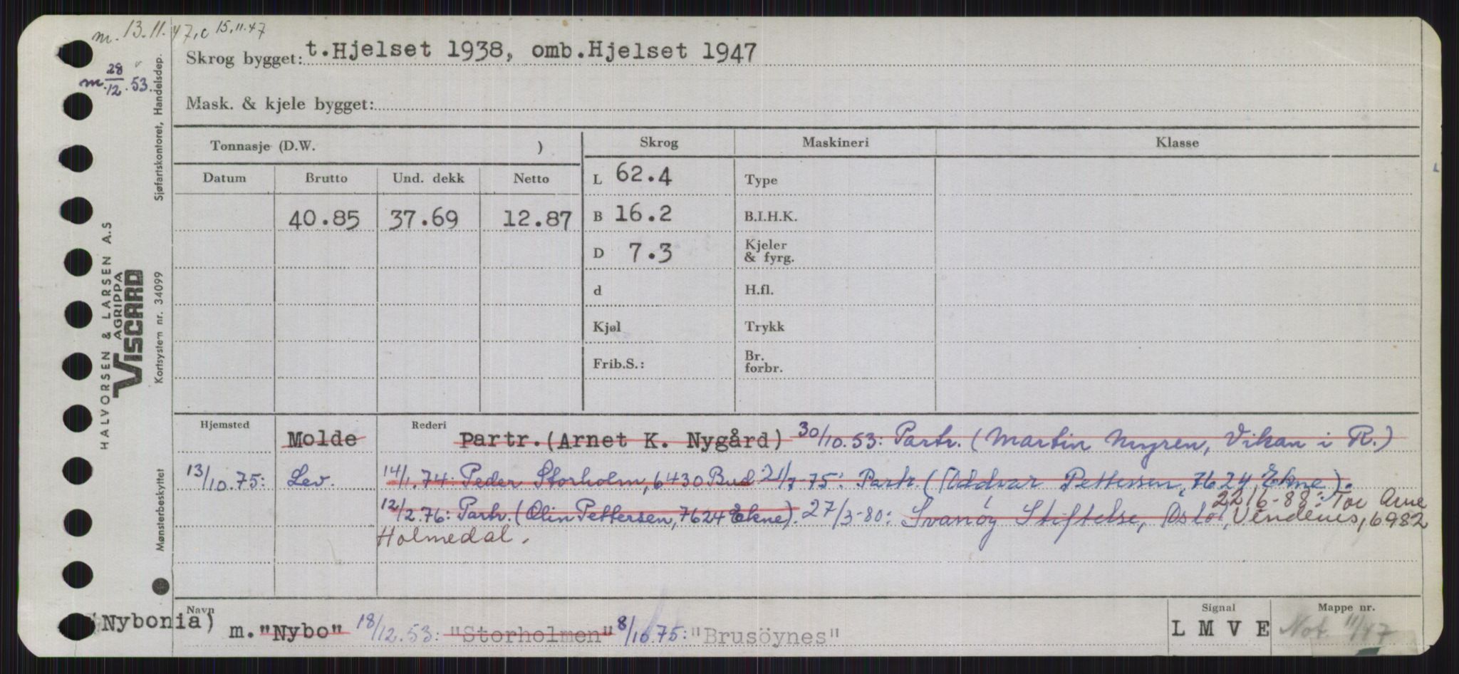 Sjøfartsdirektoratet med forløpere, Skipsmålingen, RA/S-1627/H/Ha/L0001/0002: Fartøy, A-Eig / Fartøy Bjør-Eig, p. 351