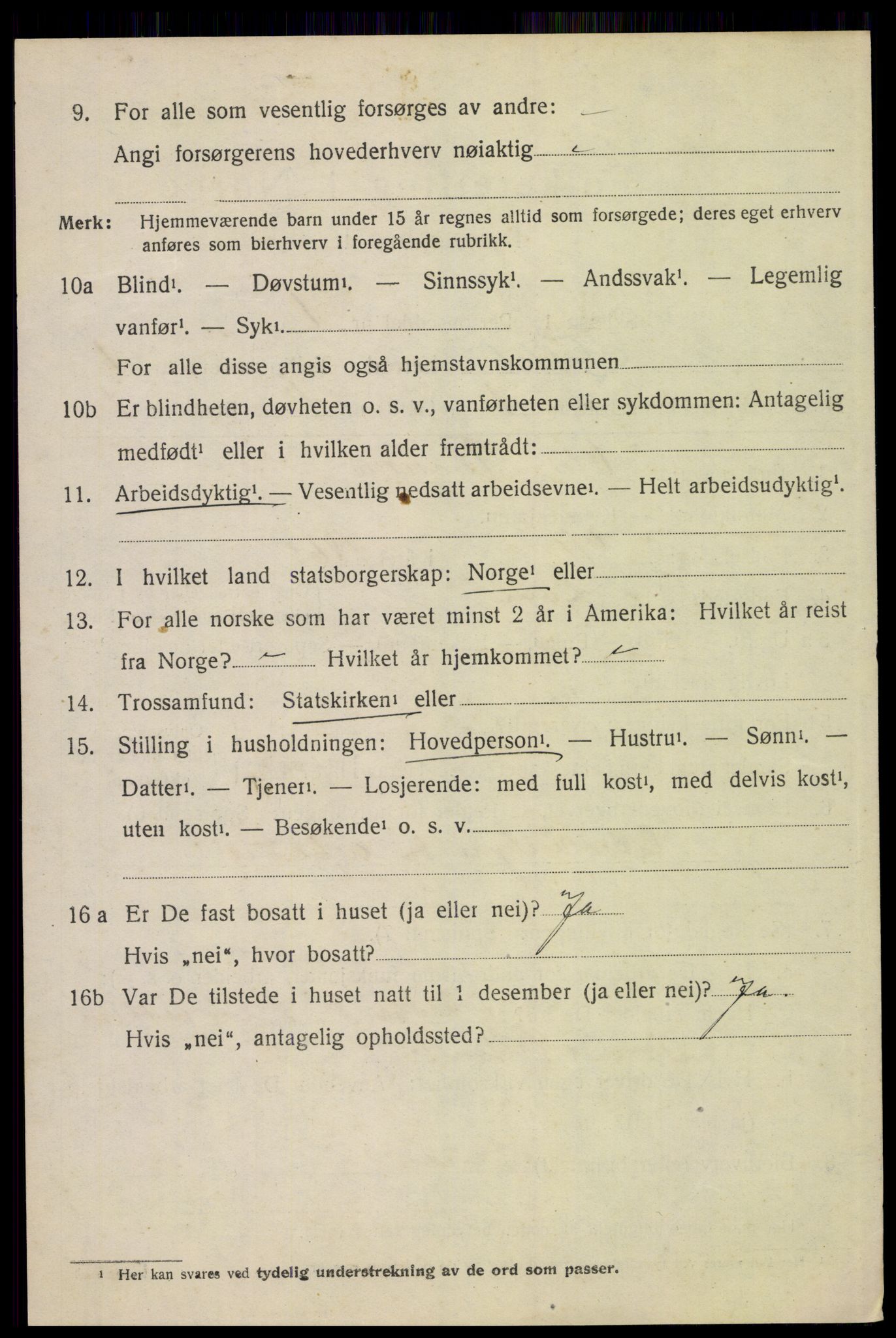 SAH, 1920 census for Folldal, 1920, p. 838