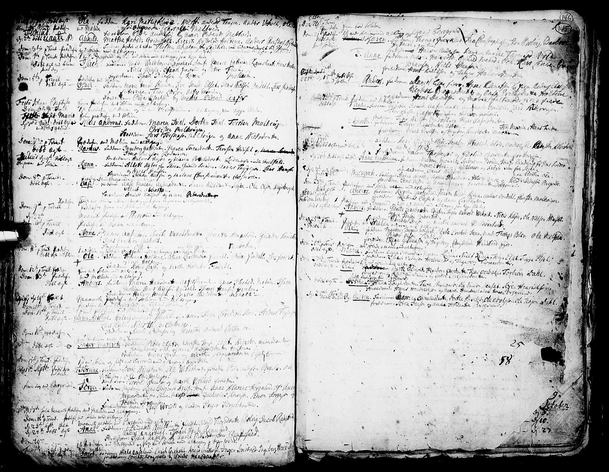 Solum kirkebøker, SAKO/A-306/F/Fa/L0002: Parish register (official) no. I 2, 1713-1761, p. 145
