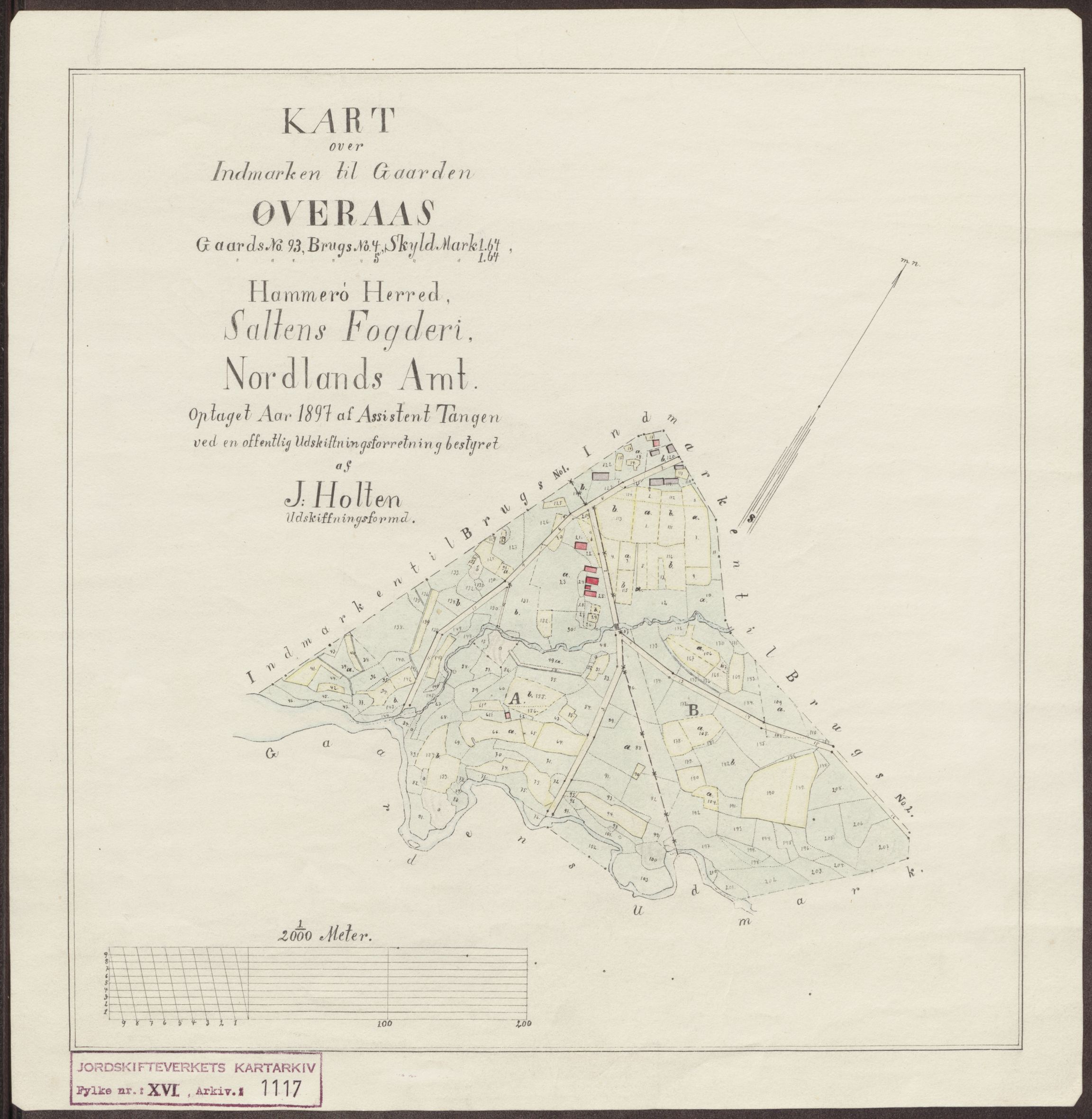 Jordskifteverkets kartarkiv, RA/S-3929/T, 1859-1988, p. 1281