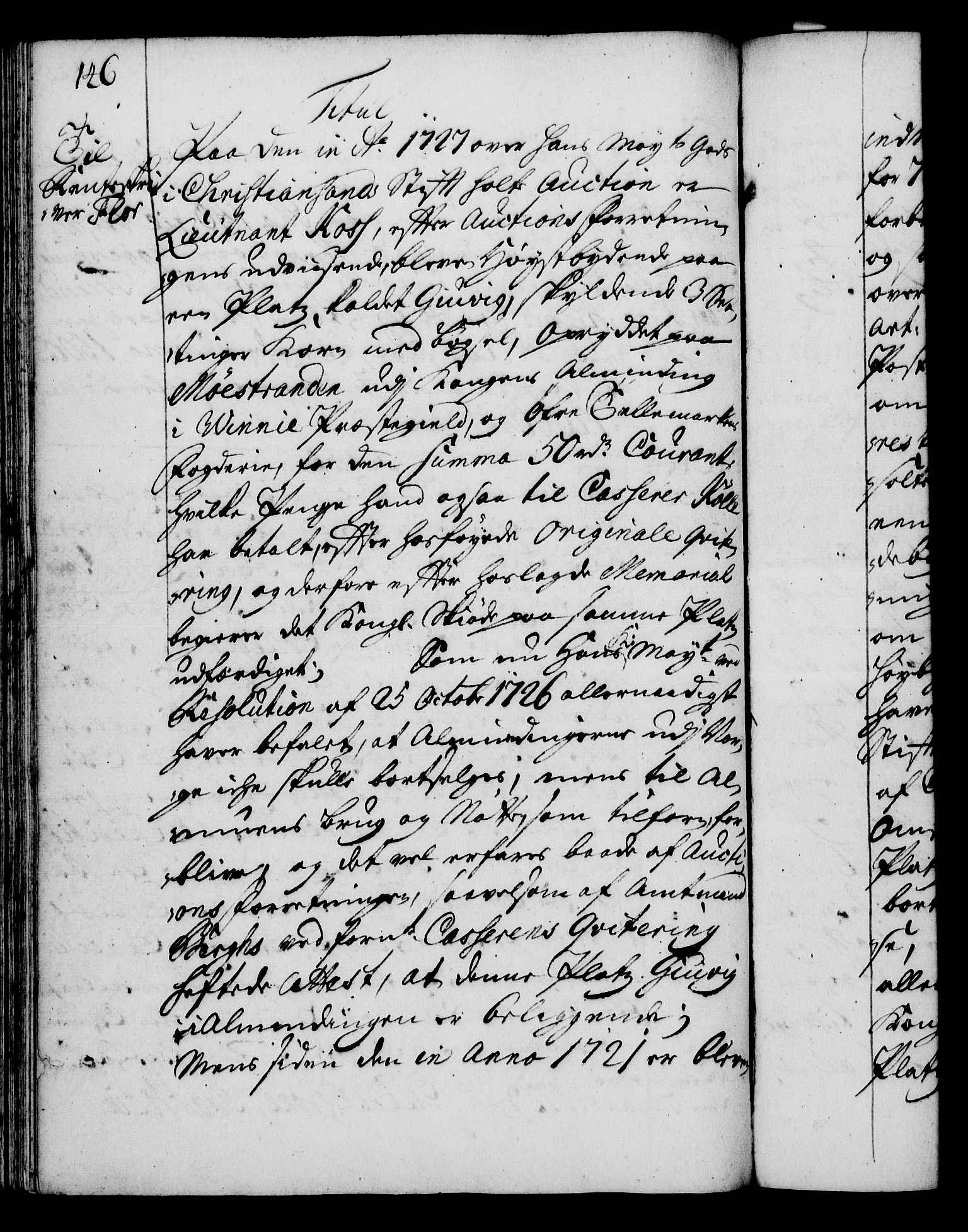 Rentekammeret, Kammerkanselliet, RA/EA-3111/G/Gg/Gga/L0003: Norsk ekspedisjonsprotokoll med register (merket RK 53.3), 1727-1734, p. 146