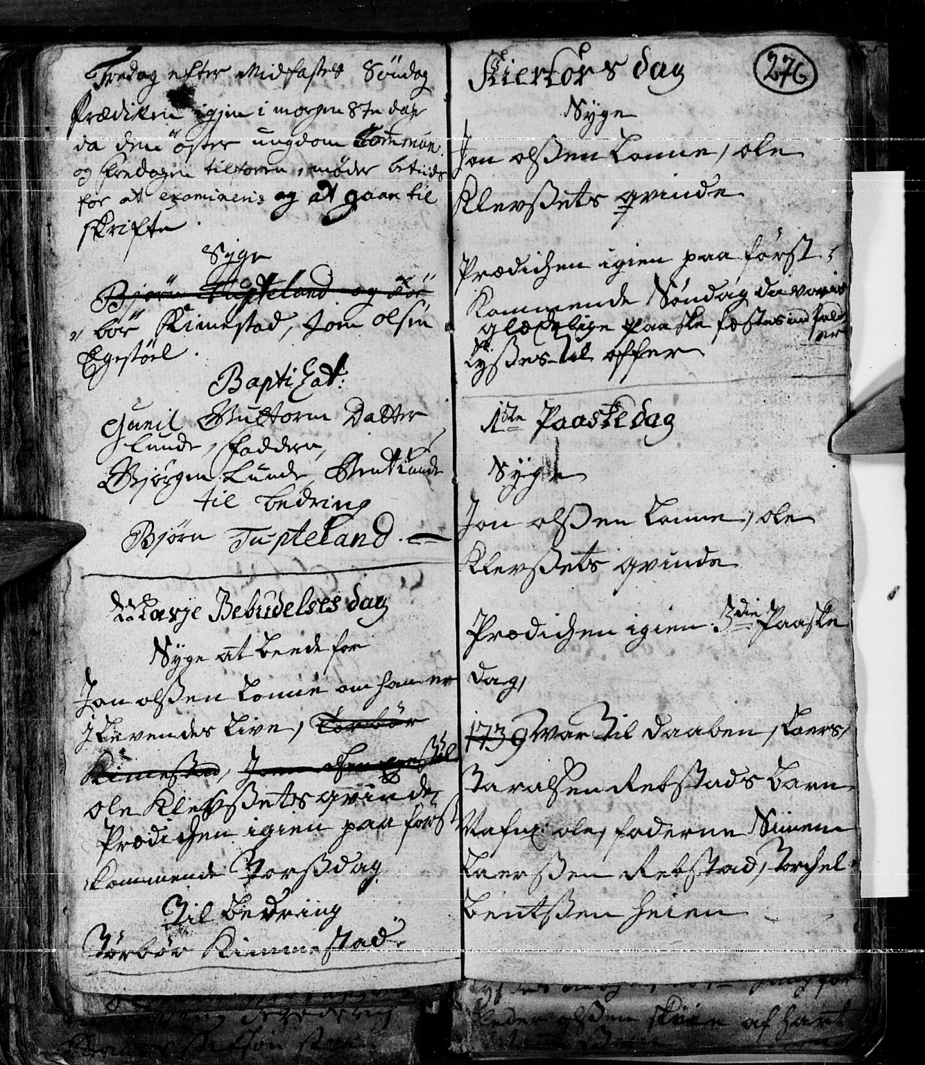 Søgne sokneprestkontor, AV/SAK-1111-0037/F/Fa/Fab/L0001: Parish register (official) no. A 1, 1716-1740, p. 276