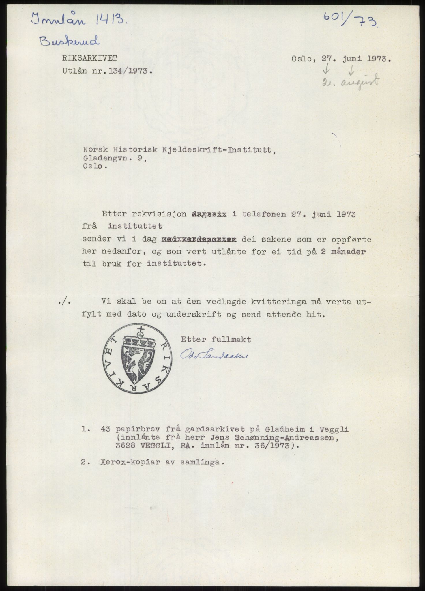 Samlinger til kildeutgivelse, Diplomavskriftsamlingen, RA/EA-4053/H/Ha, p. 73