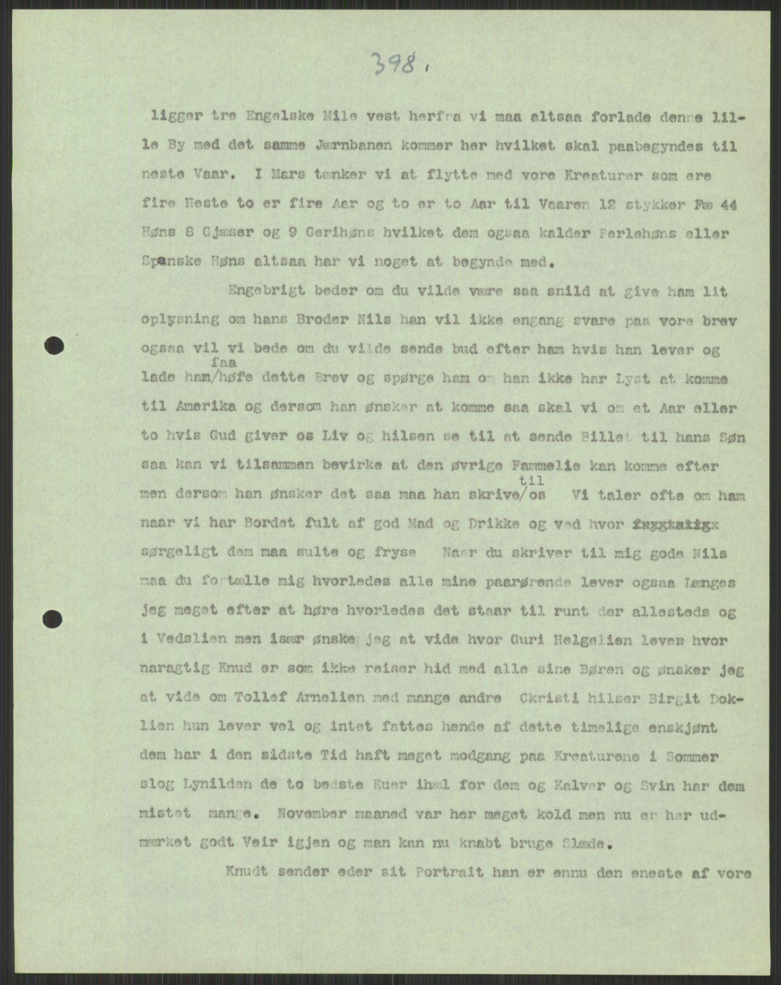 Samlinger til kildeutgivelse, Amerikabrevene, AV/RA-EA-4057/F/L0037: Arne Odd Johnsens amerikabrevsamling I, 1855-1900, p. 891