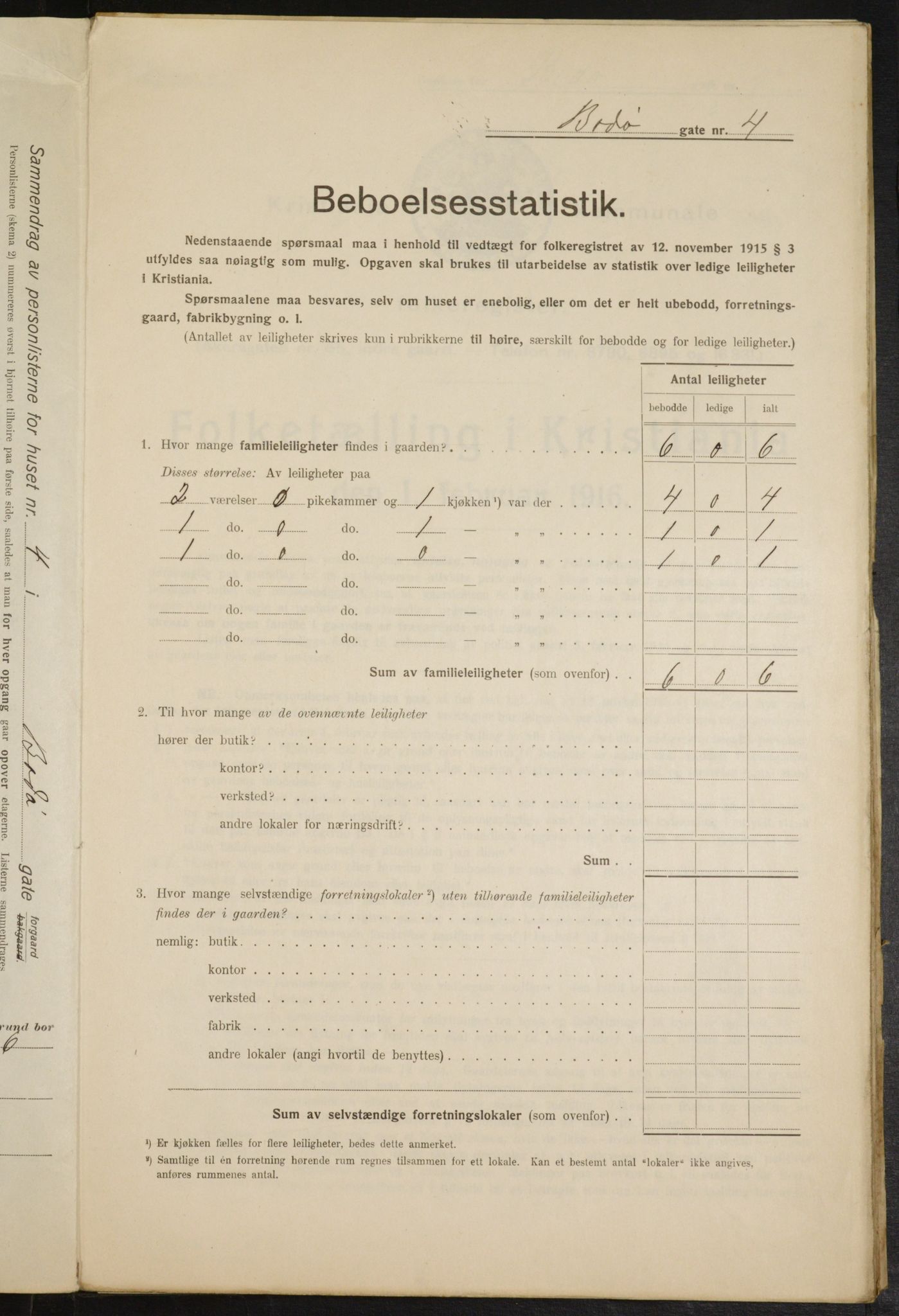 OBA, Municipal Census 1916 for Kristiania, 1916, p. 6792