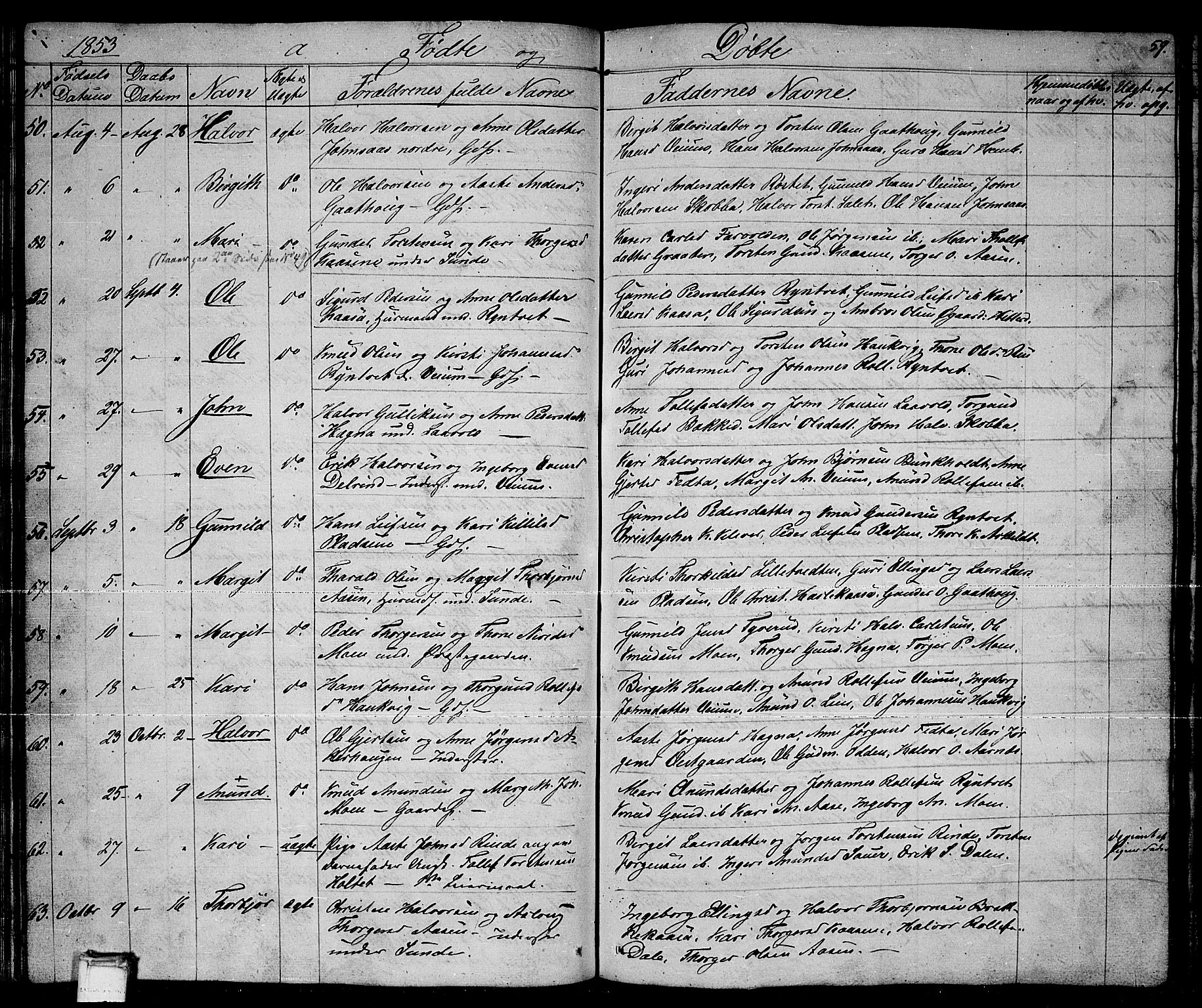 Sauherad kirkebøker, AV/SAKO-A-298/G/Ga/L0002: Parish register (copy) no. I 2, 1842-1866, p. 59