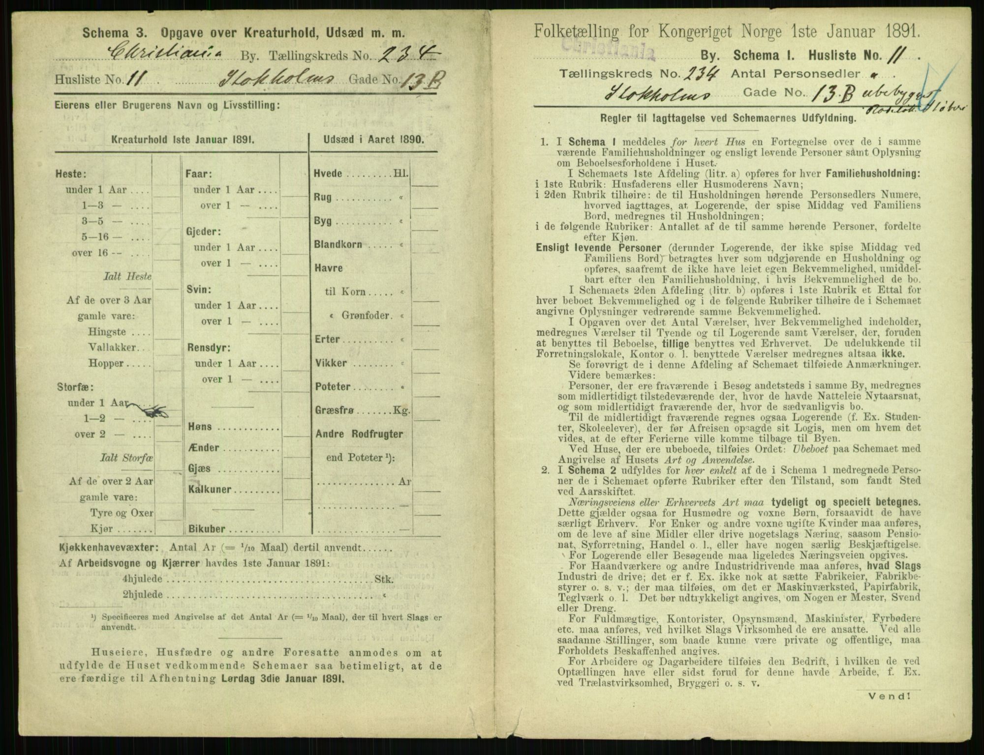 RA, 1891 census for 0301 Kristiania, 1891, p. 143435