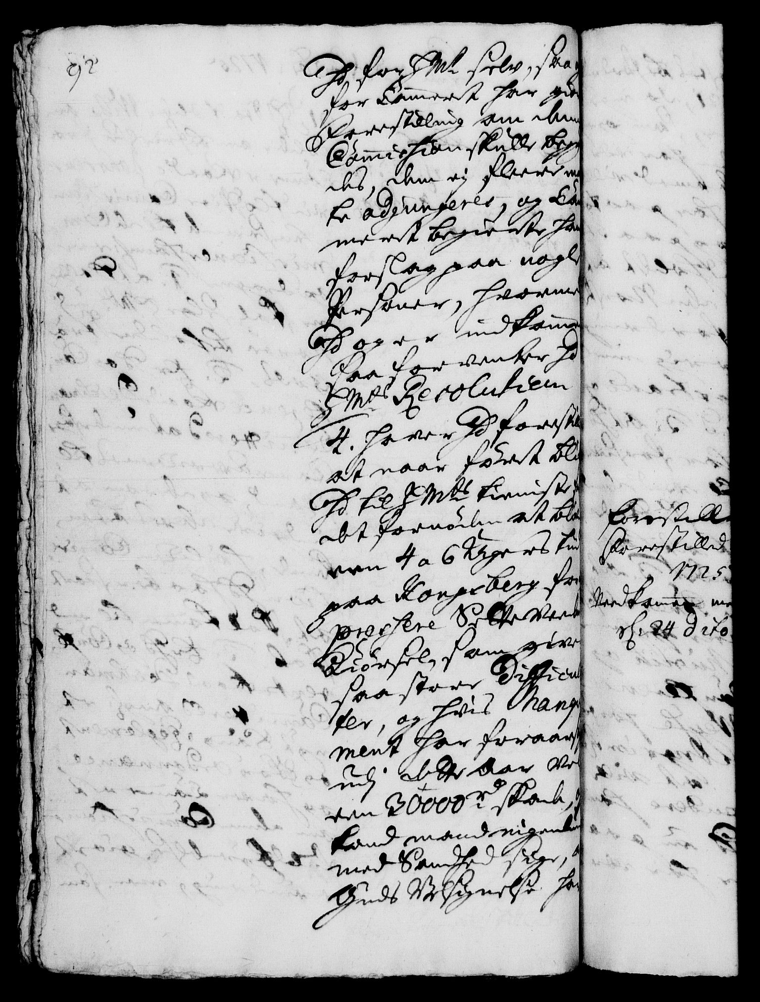 Rentekammeret, Kammerkanselliet, RA/EA-3111/G/Gh/Gha/L0008: Norsk ekstraktmemorialprotokoll (merket RK 53.53), 1725-1726, p. 92