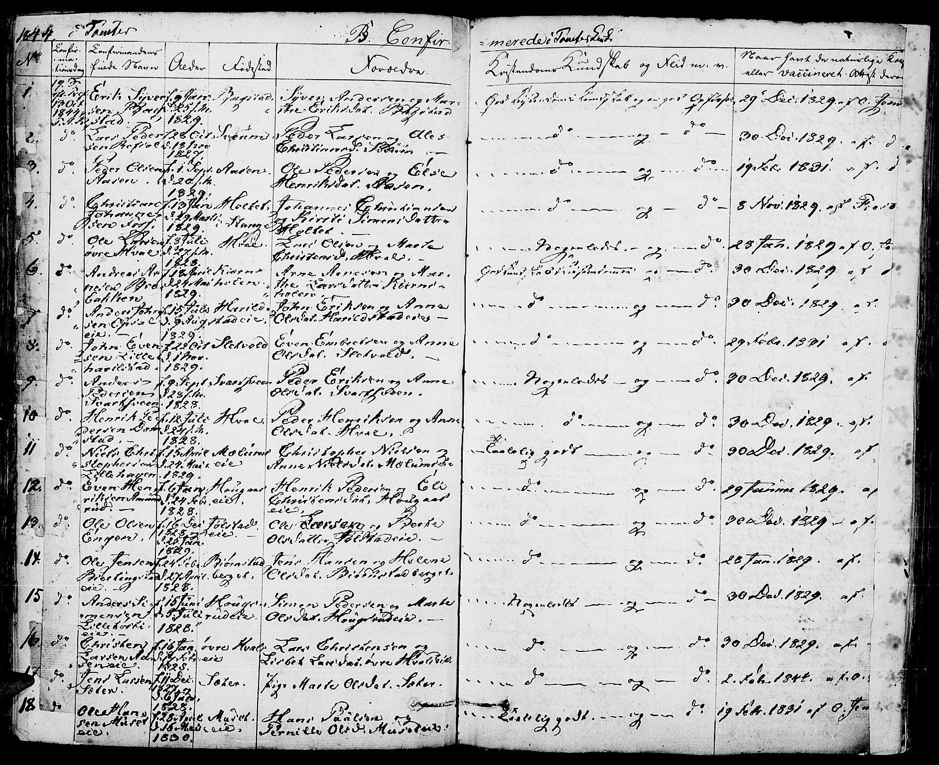 Romedal prestekontor, AV/SAH-PREST-004/K/L0003: Parish register (official) no. 3, 1829-1846, p. 179