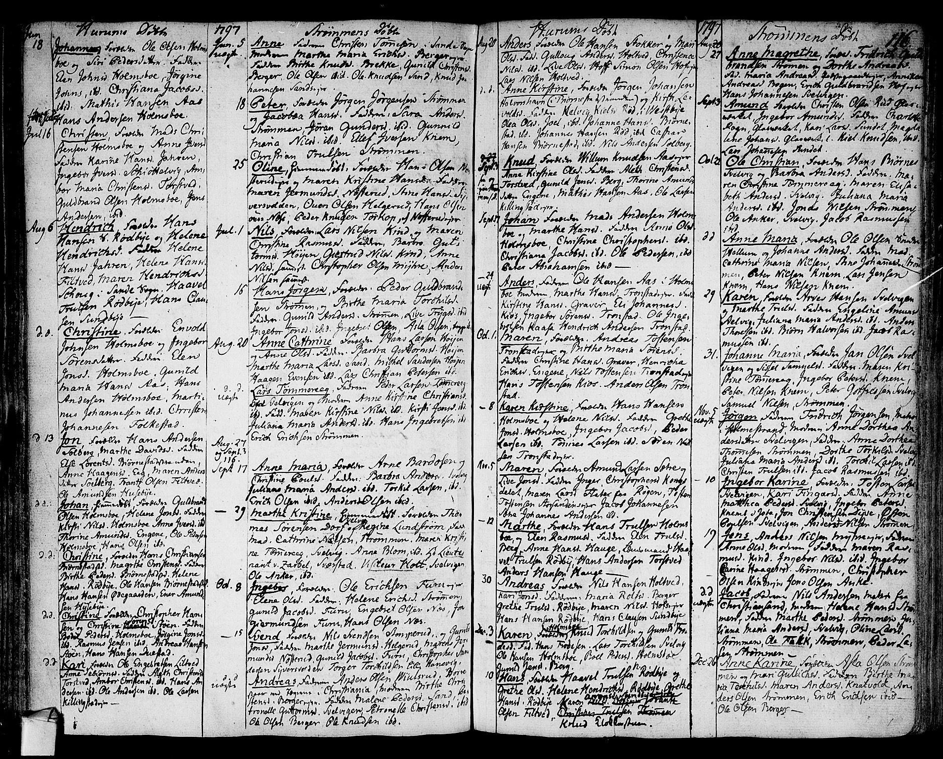 Hurum kirkebøker, SAKO/A-229/F/Fa/L0007: Parish register (official) no. 7, 1771-1810, p. 116