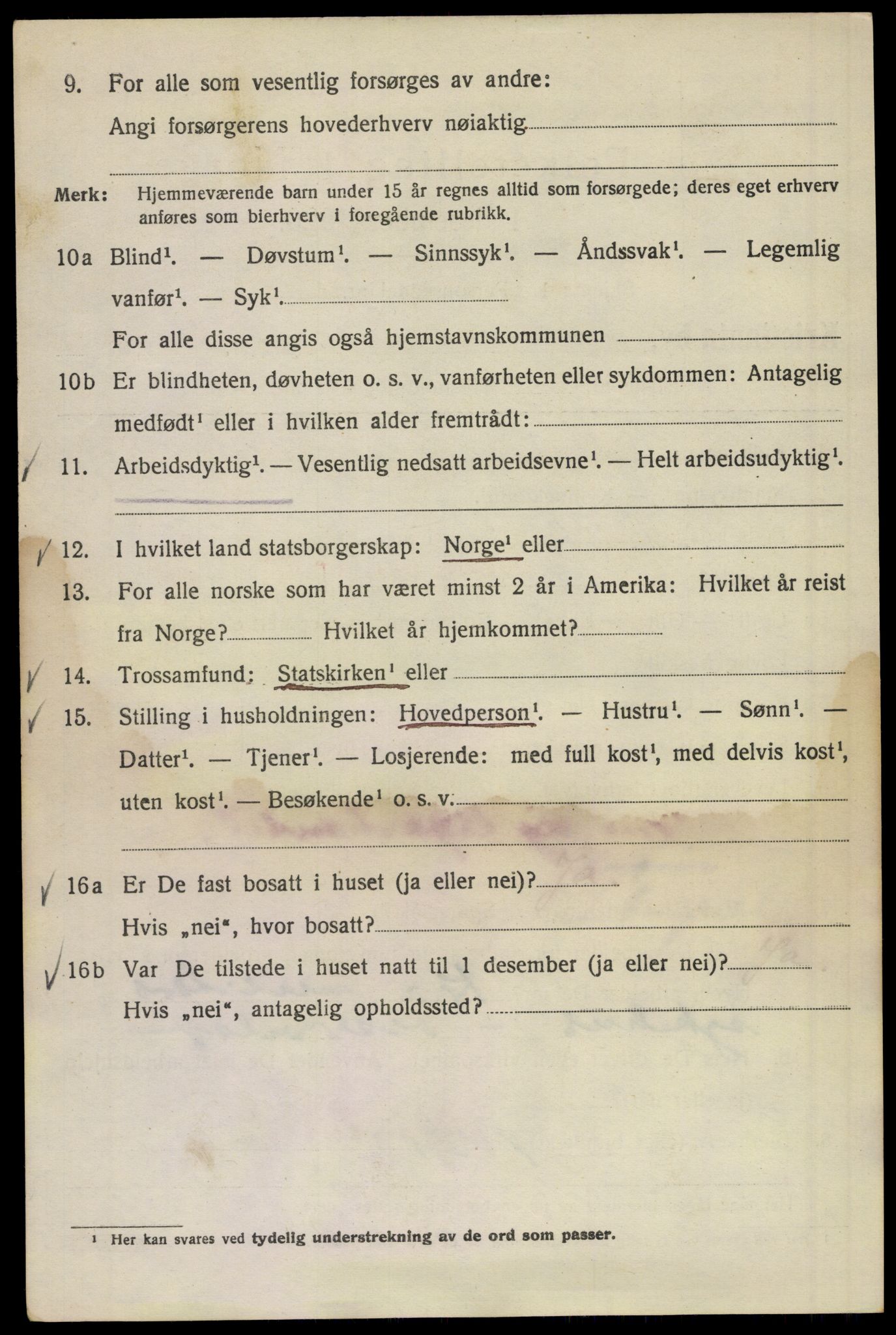 SAO, 1920 census for Kristiania, 1920, p. 366900
