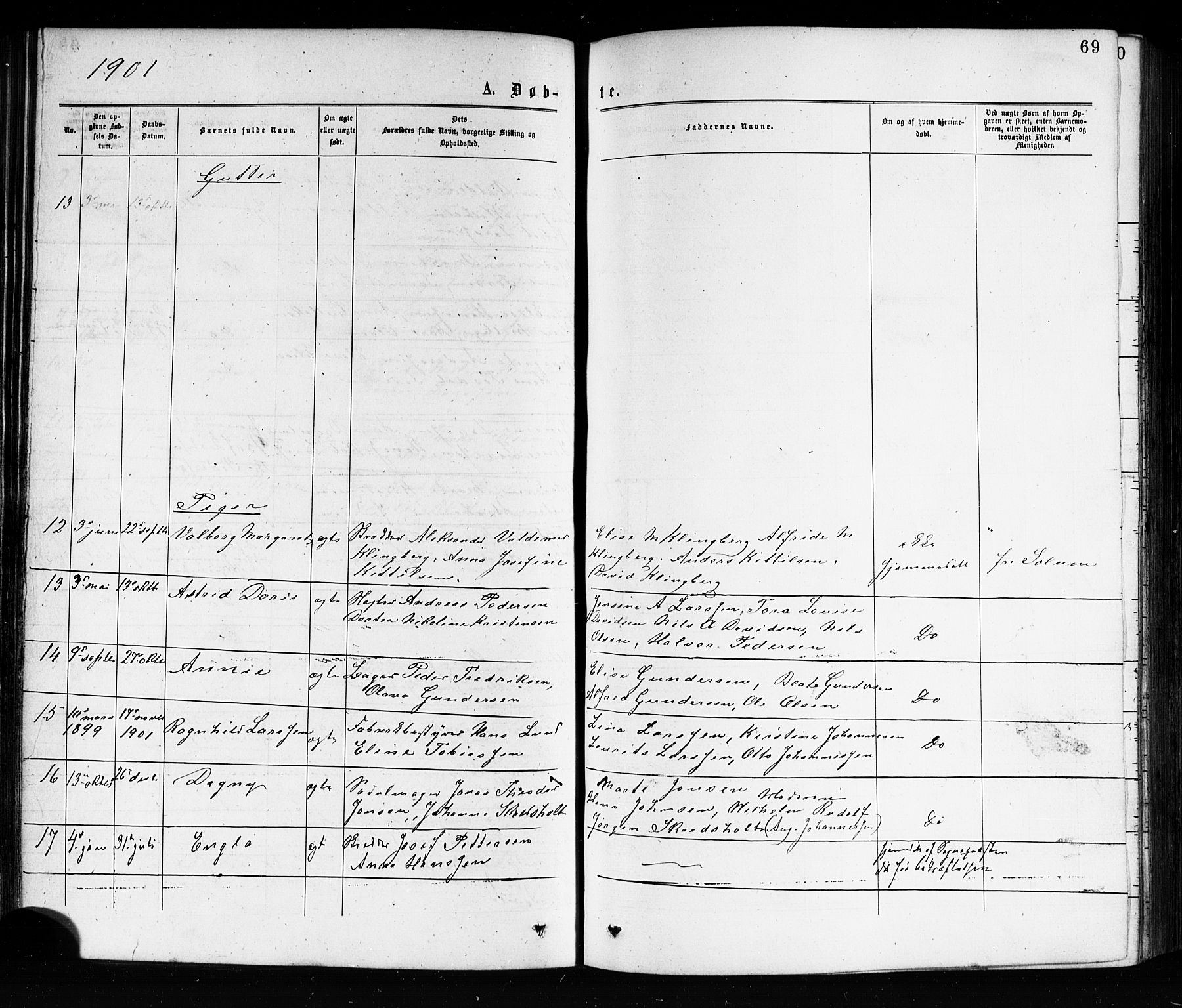 Porsgrunn kirkebøker , SAKO/A-104/G/Ga/L0003: Parish register (copy) no. I 3, 1877-1915, p. 69