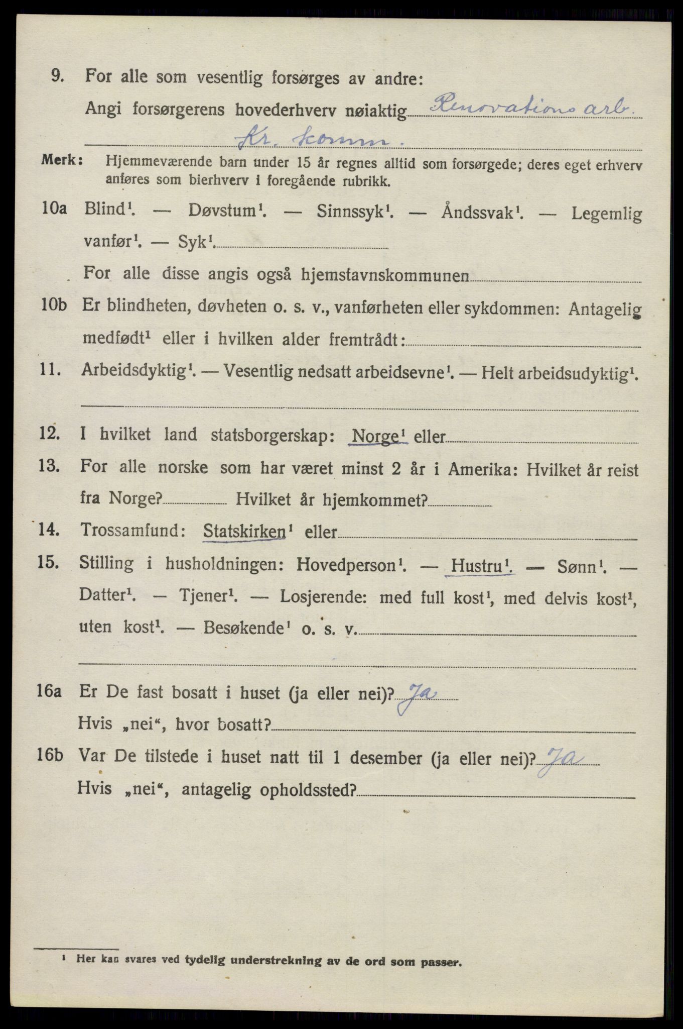 SAO, 1920 census for Nesodden, 1920, p. 6698