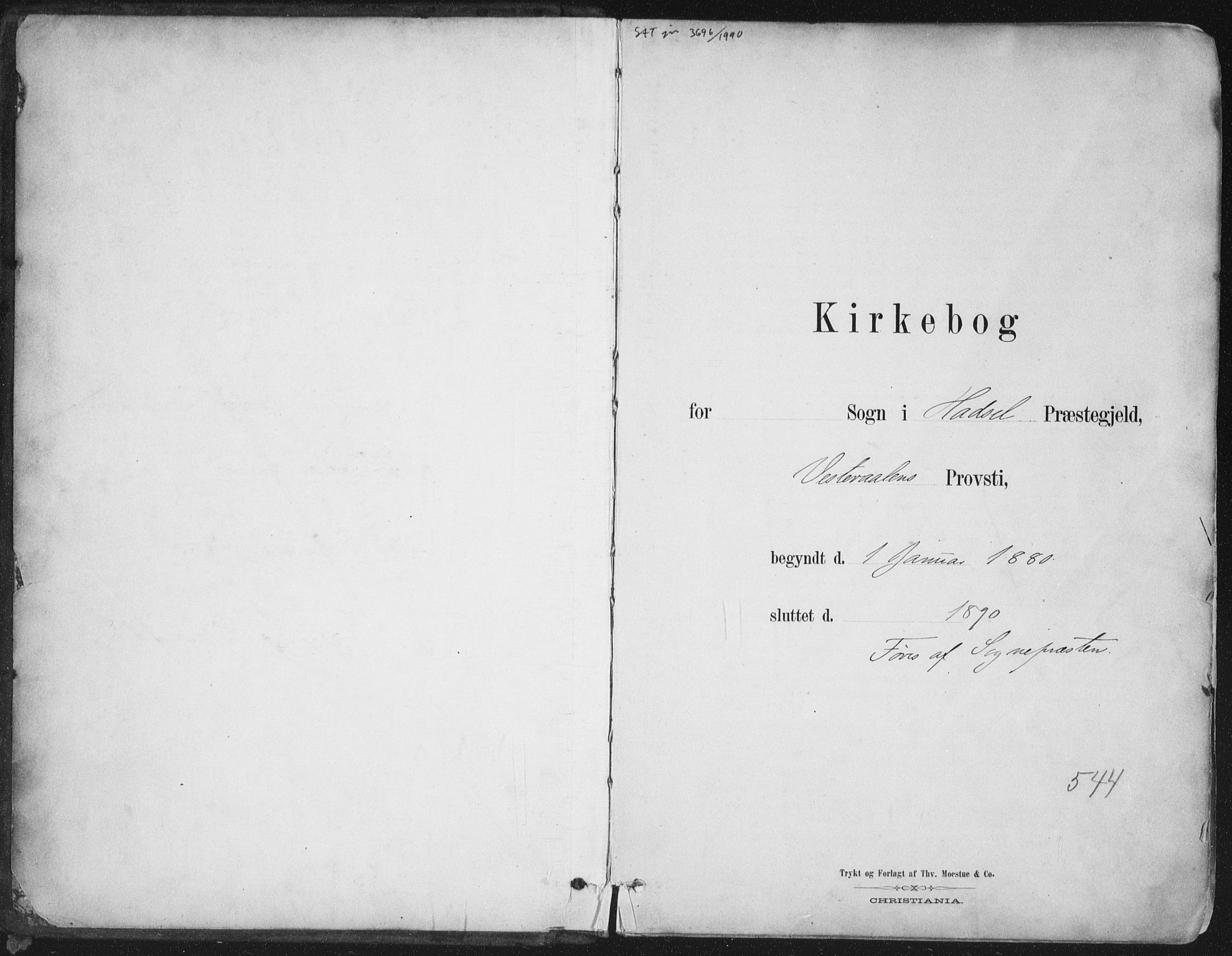 Ministerialprotokoller, klokkerbøker og fødselsregistre - Nordland, SAT/A-1459/888/L1244: Parish register (official) no. 888A10, 1880-1890