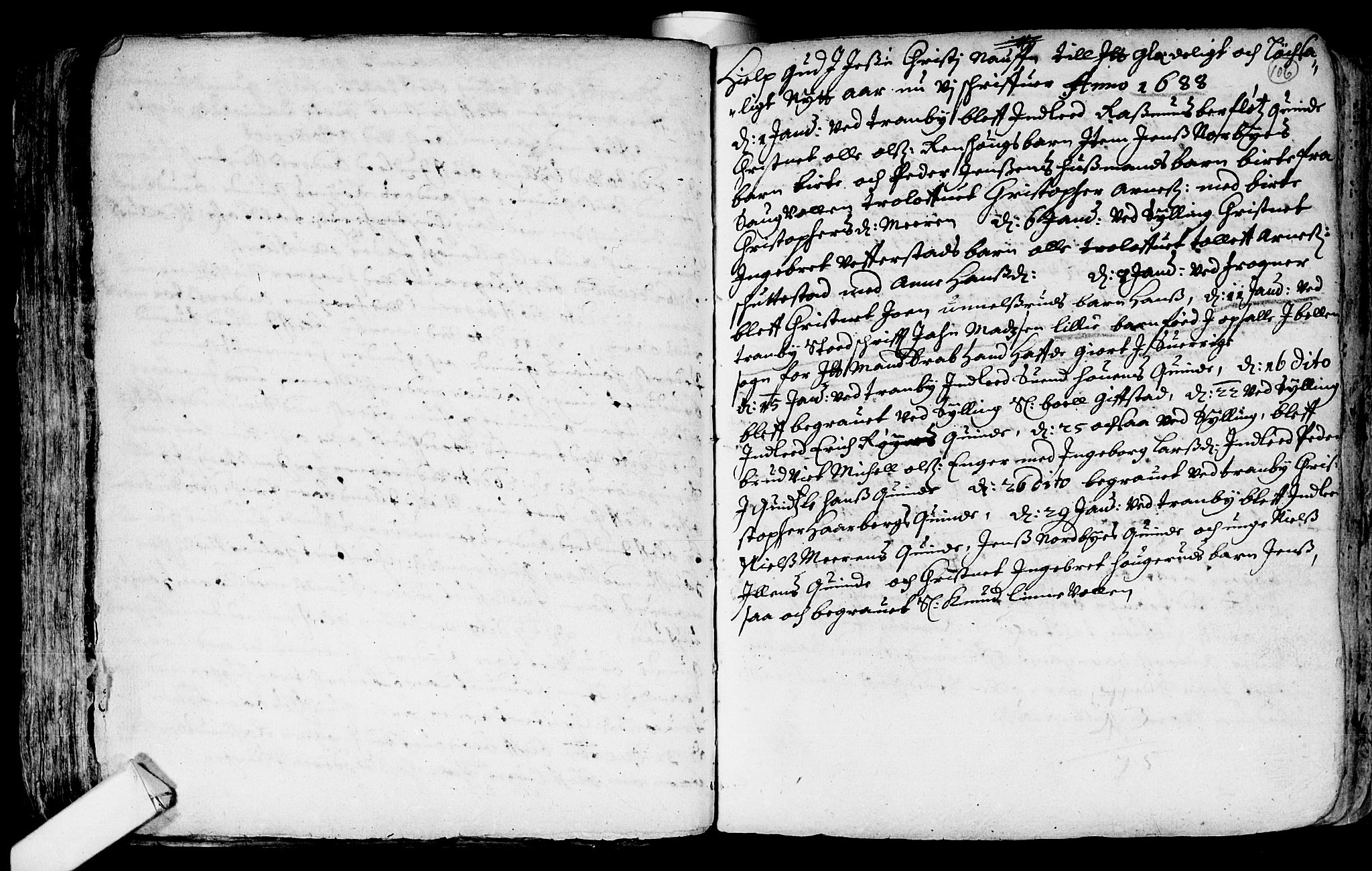 Lier kirkebøker, SAKO/A-230/F/Fa/L0001: Parish register (official) no. I 1, 1672-1701, p. 106