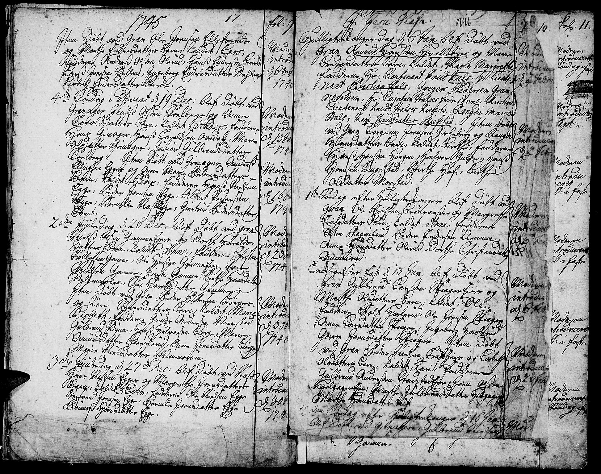Gran prestekontor, SAH/PREST-112/H/Ha/Haa/L0003: Parish register (official) no. 3, 1745-1758, p. 10