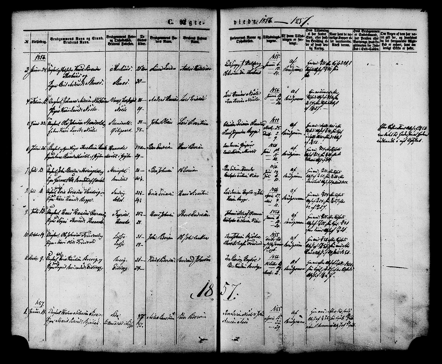 Ministerialprotokoller, klokkerbøker og fødselsregistre - Møre og Romsdal, AV/SAT-A-1454/552/L0637: Parish register (official) no. 552A01, 1845-1879, p. 203