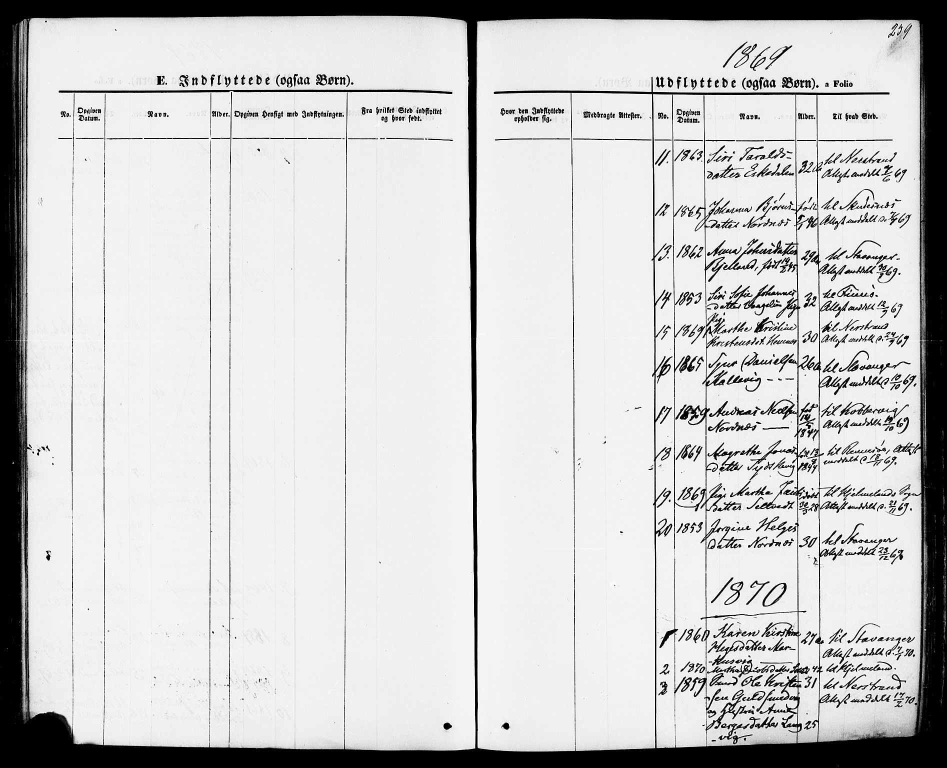 Jelsa sokneprestkontor, SAST/A-101842/01/IV: Parish register (official) no. A 8, 1867-1883, p. 259