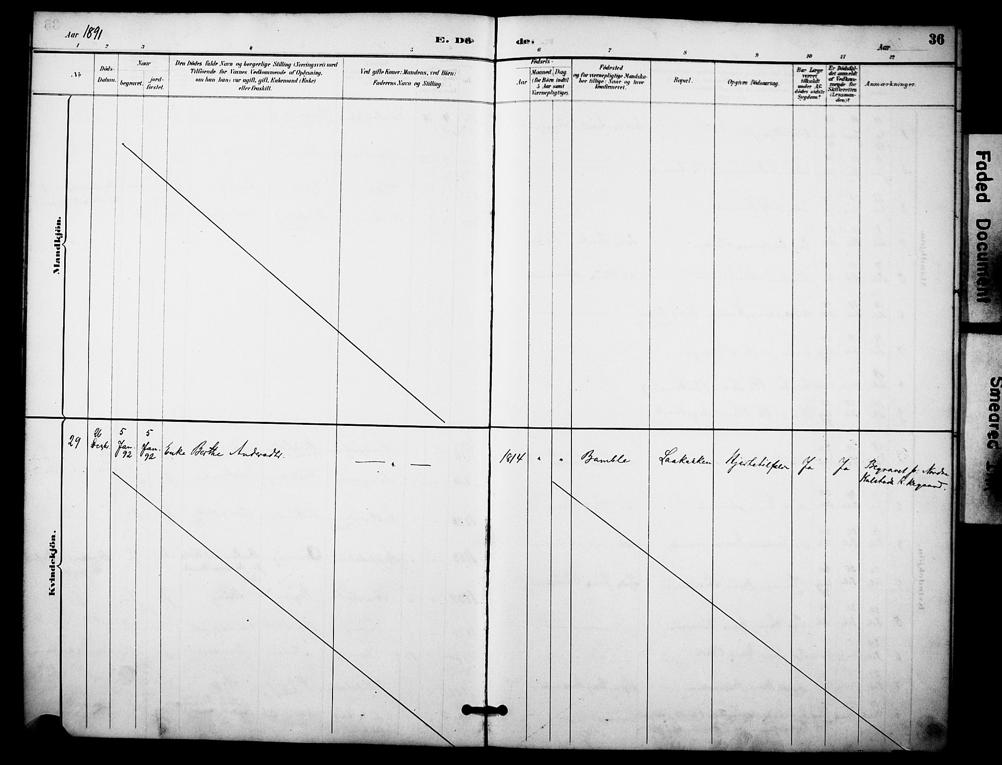 Skåtøy kirkebøker, SAKO/A-304/F/Fa/L0004: Parish register (official) no. I 4, 1884-1900, p. 36
