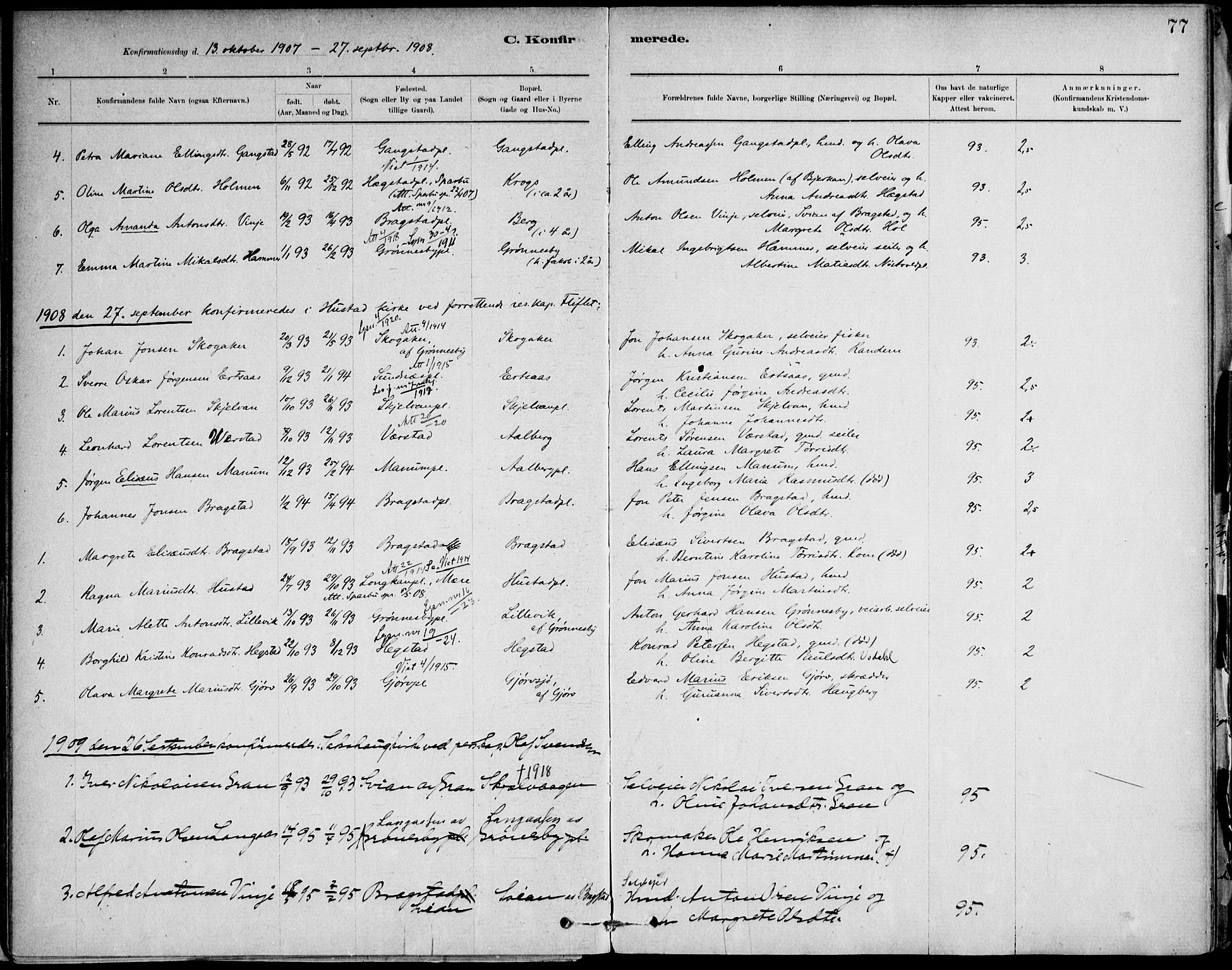 Ministerialprotokoller, klokkerbøker og fødselsregistre - Nord-Trøndelag, SAT/A-1458/732/L0316: Parish register (official) no. 732A01, 1879-1921, p. 77