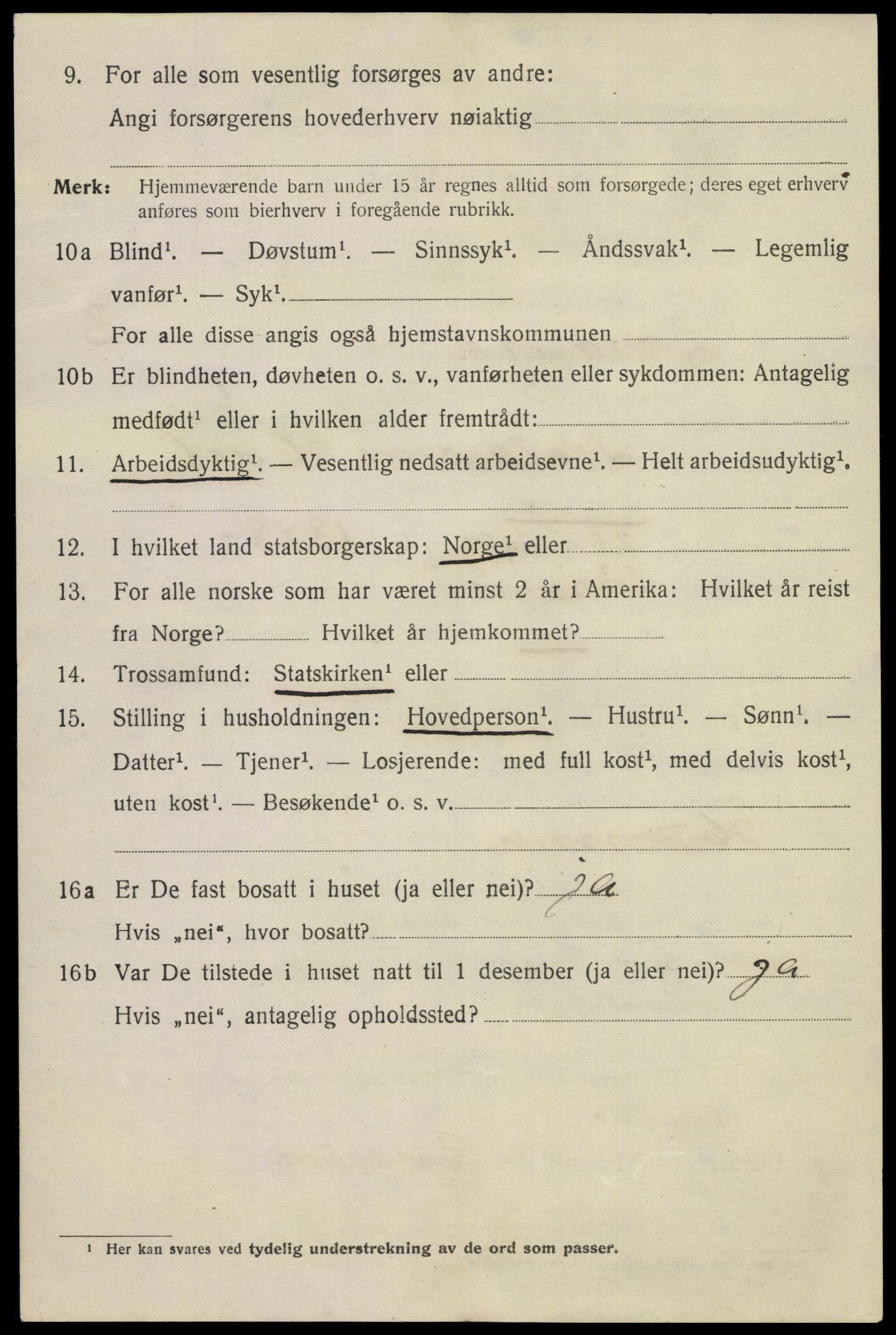 SAKO, 1920 census for Kragerø, 1920, p. 7132