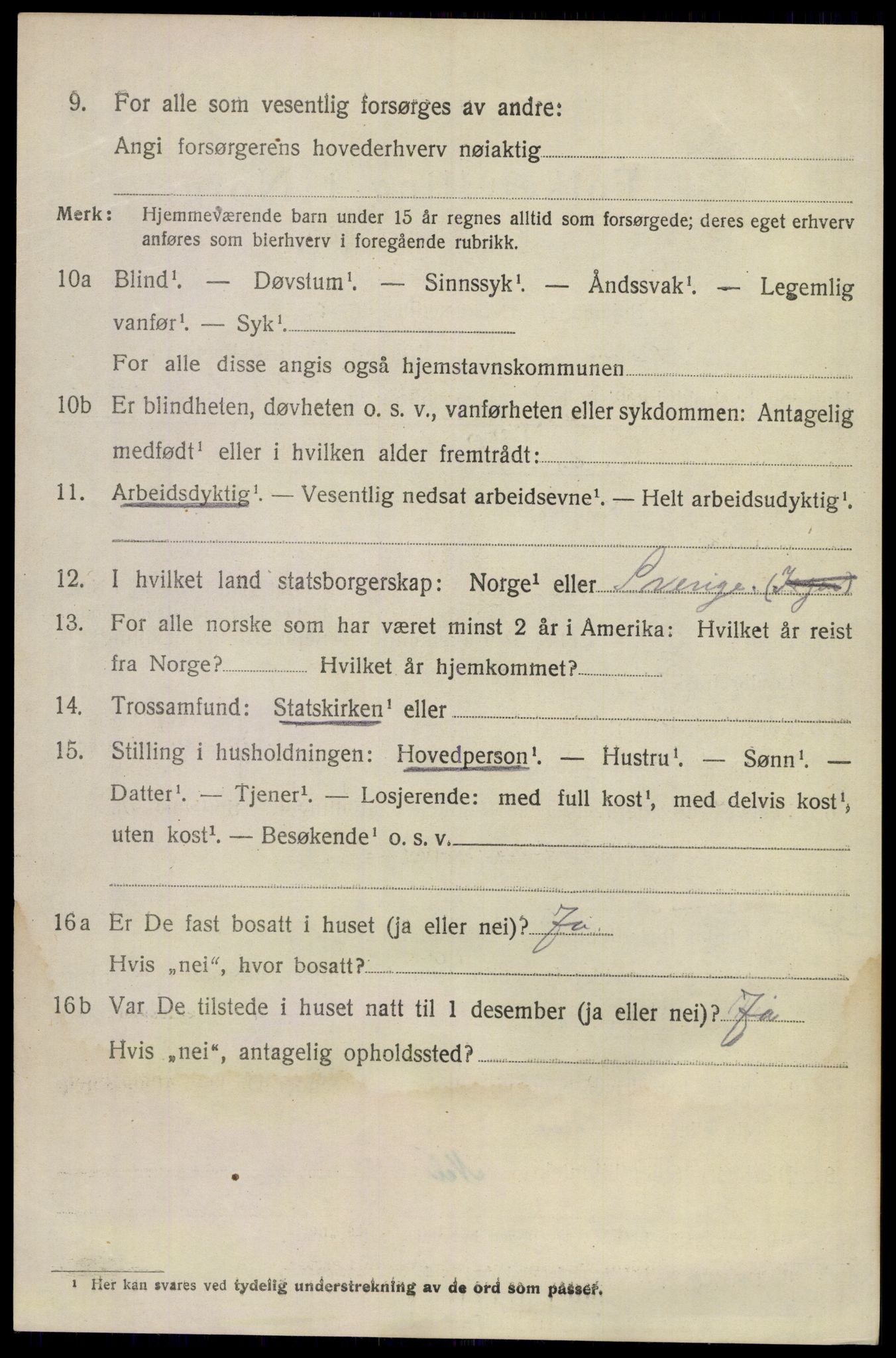 SAKO, 1920 census for Sem, 1920, p. 16308