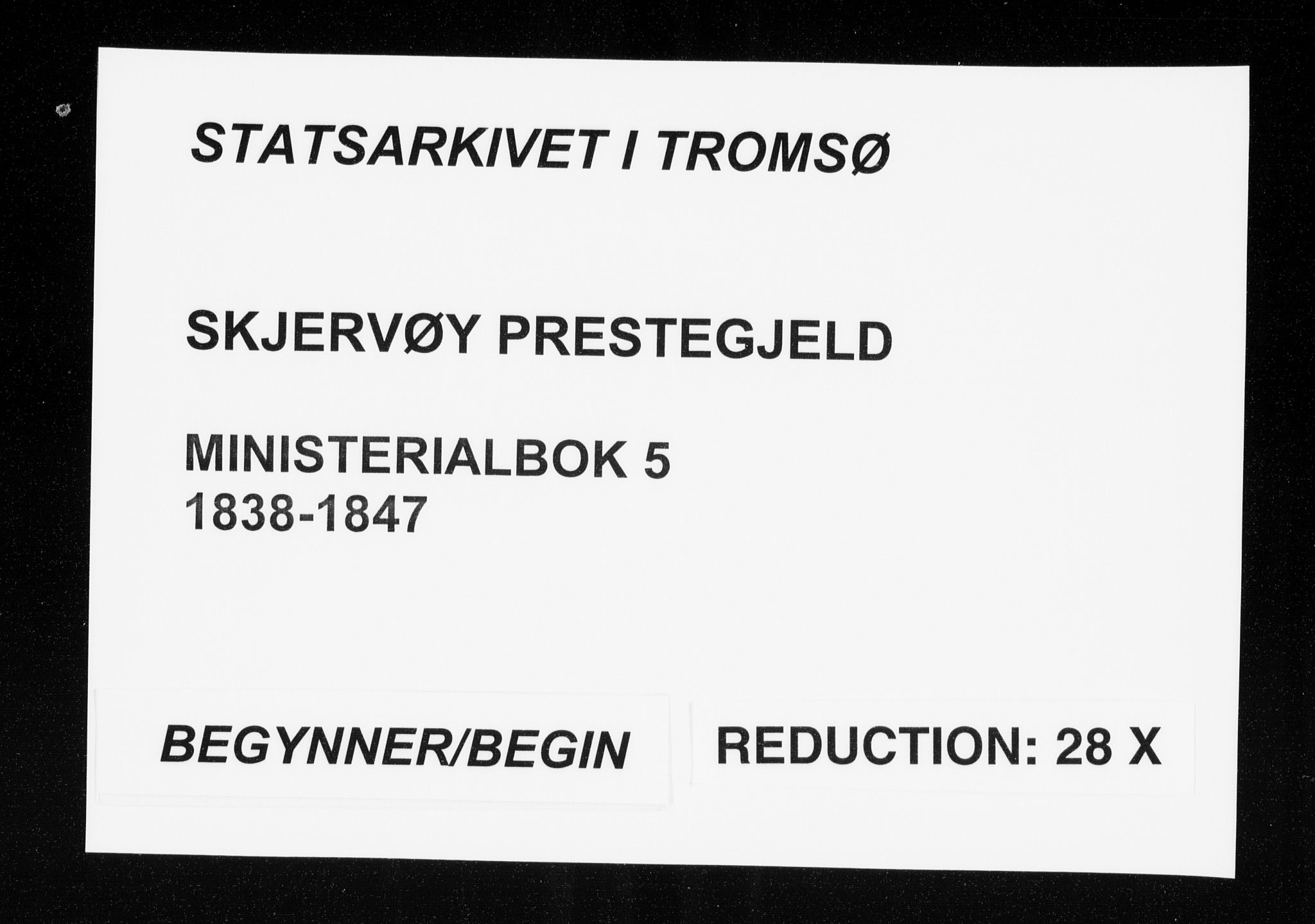 Skjervøy sokneprestkontor, SATØ/S-1300/H/Ha/Haa/L0005kirke: Parish register (official) no. 5, 1838-1847