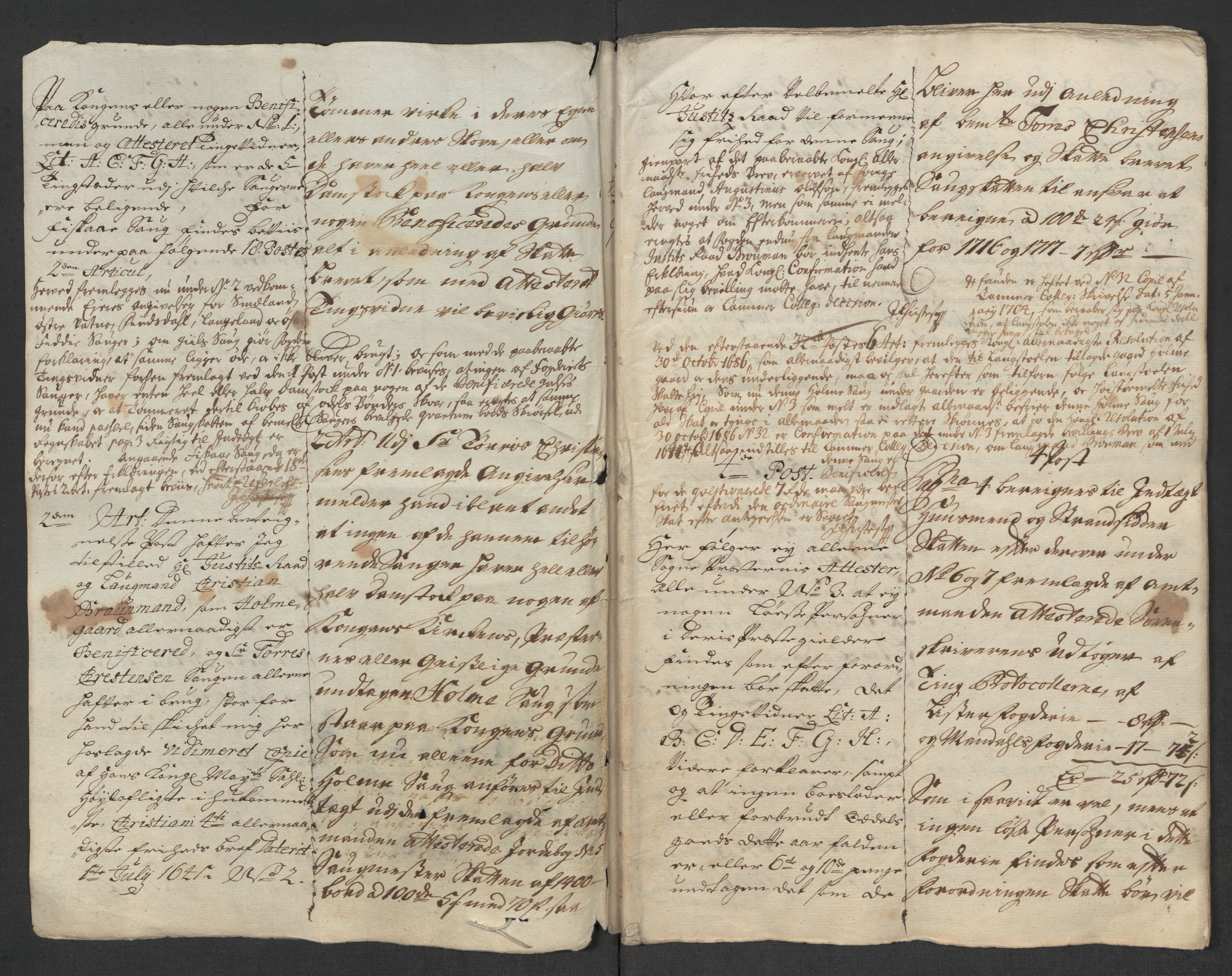 Rentekammeret inntil 1814, Reviderte regnskaper, Fogderegnskap, AV/RA-EA-4092/R43/L2562: Fogderegnskap Lista og Mandal, 1717, p. 6