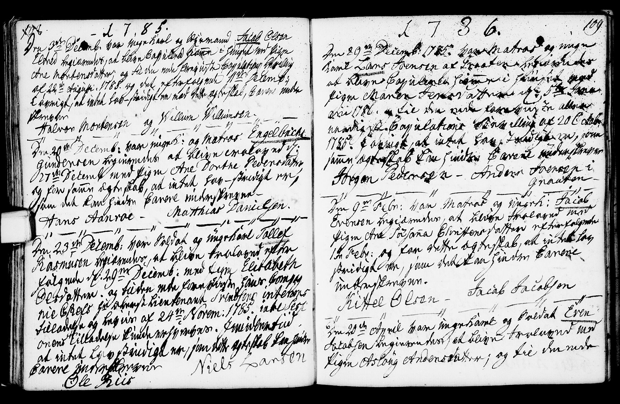 Porsgrunn kirkebøker , SAKO/A-104/F/Fa/L0003: Parish register (official) no. 3, 1764-1814, p. 108-109