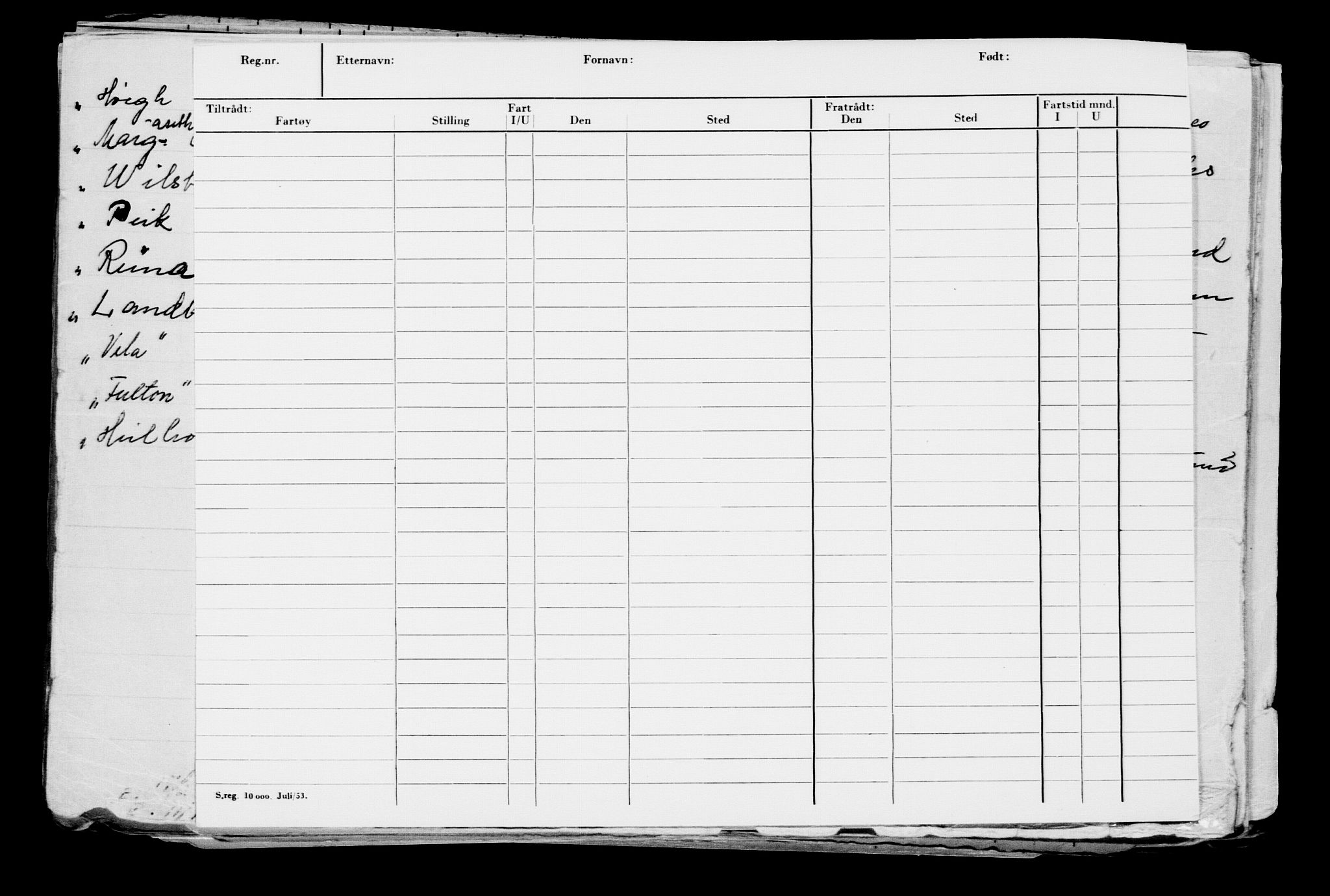 Direktoratet for sjømenn, AV/RA-S-3545/G/Gb/L0185: Hovedkort, 1920, p. 157