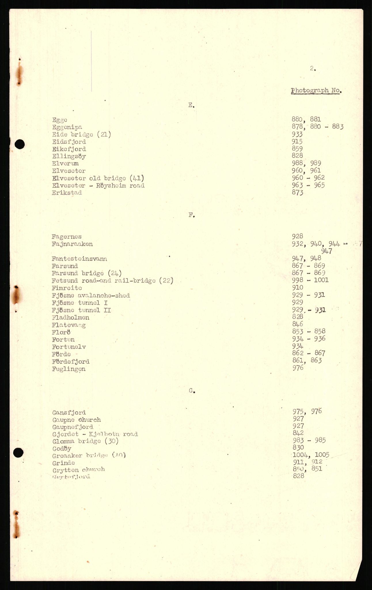 Forsvaret, Forsvarets overkommando II, AV/RA-RAFA-3915/D/Dd/L0018: Sør-Norge, veier, 1943-1945, p. 673