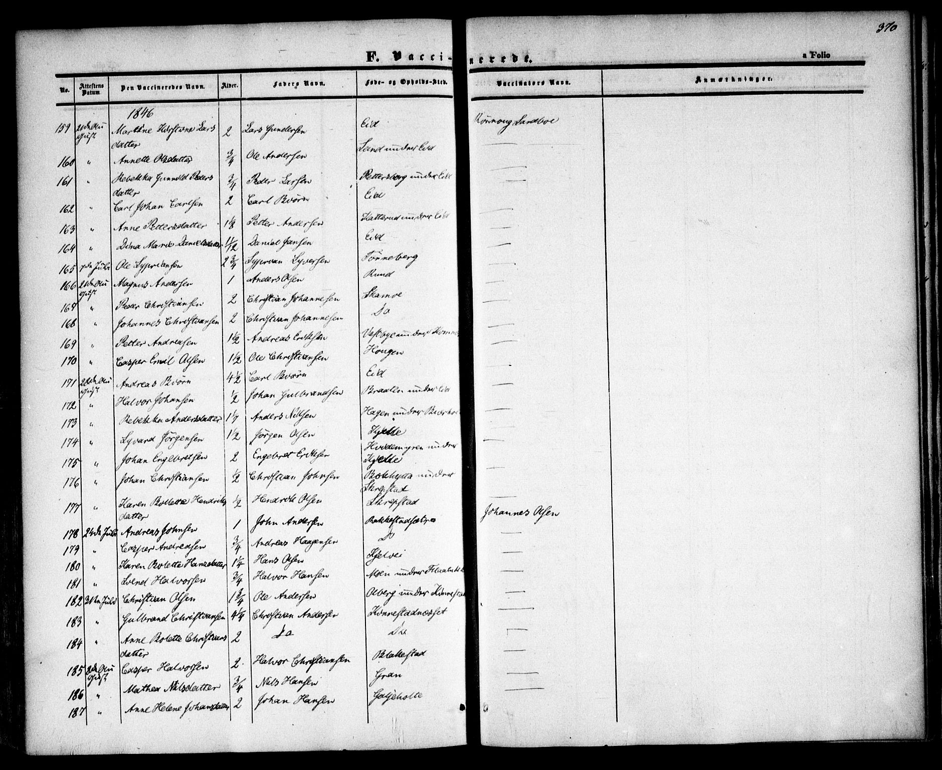 Høland prestekontor Kirkebøker, AV/SAO-A-10346a/F/Fa/L0009: Parish register (official) no. I 9, 1846-1853, p. 370