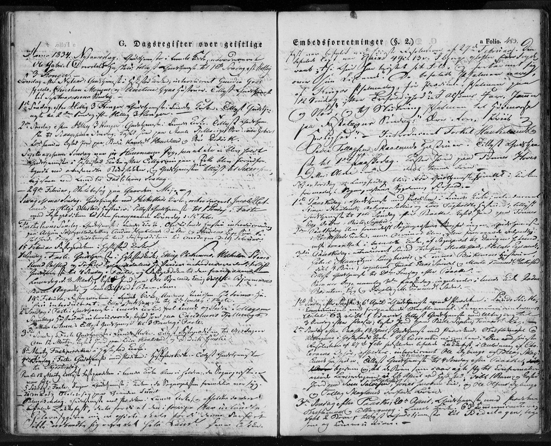 Lund sokneprestkontor, AV/SAST-A-101809/S06/L0008: Parish register (official) no. A 7.2, 1833-1854, p. 483