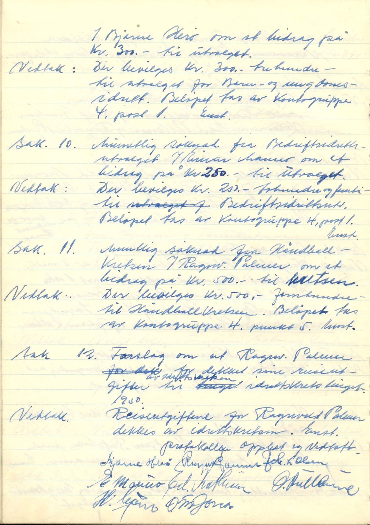 Vest-Finnmark Idrettskrets, FMFB/A-1042/A/Aa/L0001: Møteprotokoll for styre, kretsting og arbeidsutvalg, 1946-1951, p. 133