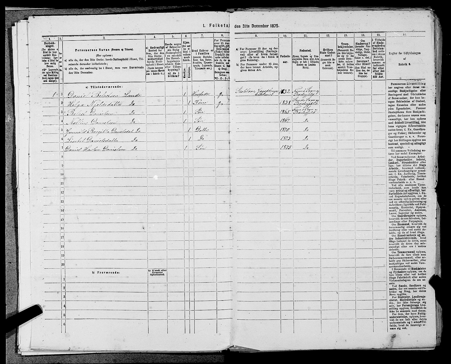 SAST, 1875 census for 1141P Finnøy, 1875, p. 56