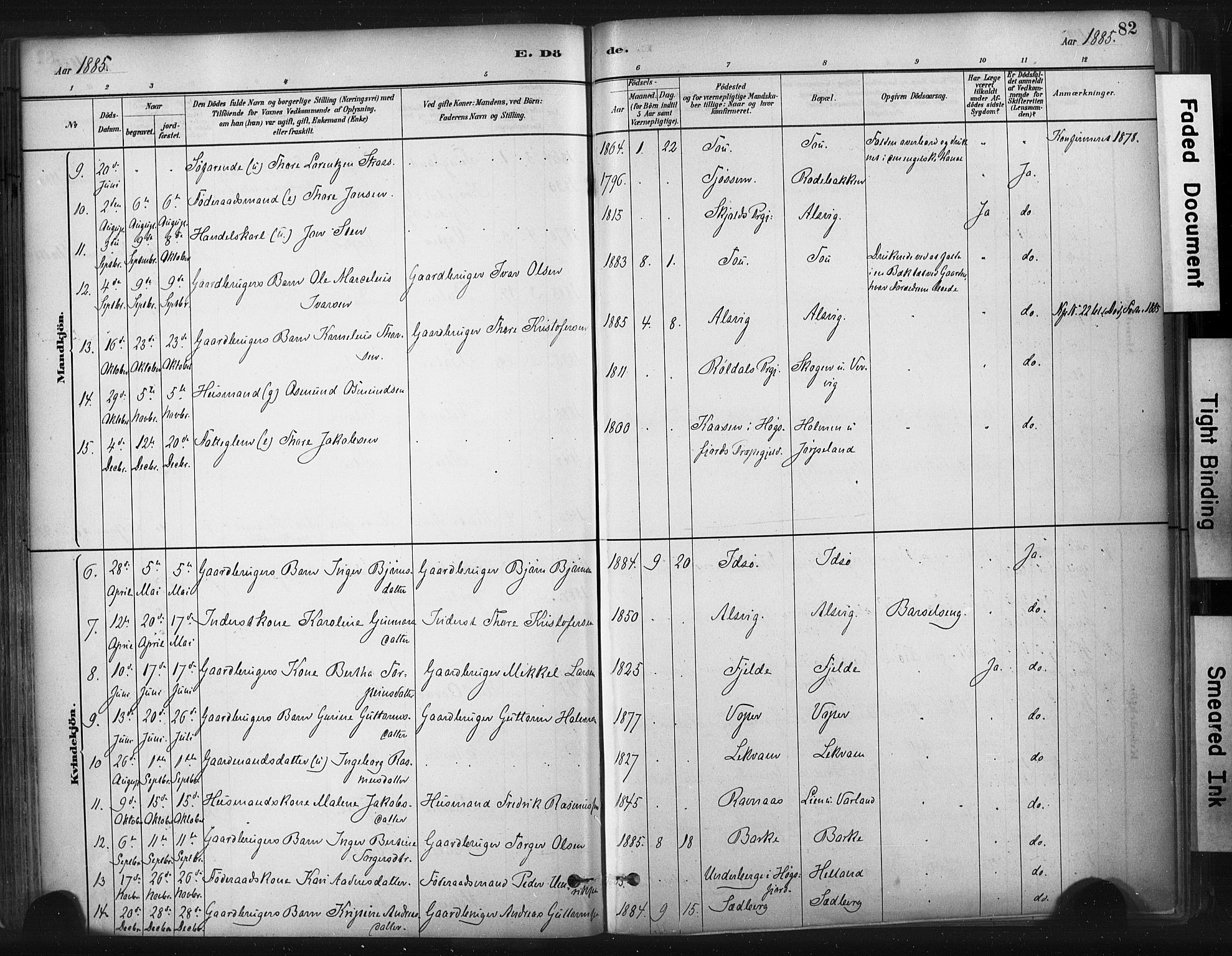 Strand sokneprestkontor, AV/SAST-A-101828/H/Ha/Haa/L0010: Parish register (official) no. A 10, 1882-1929, p. 82