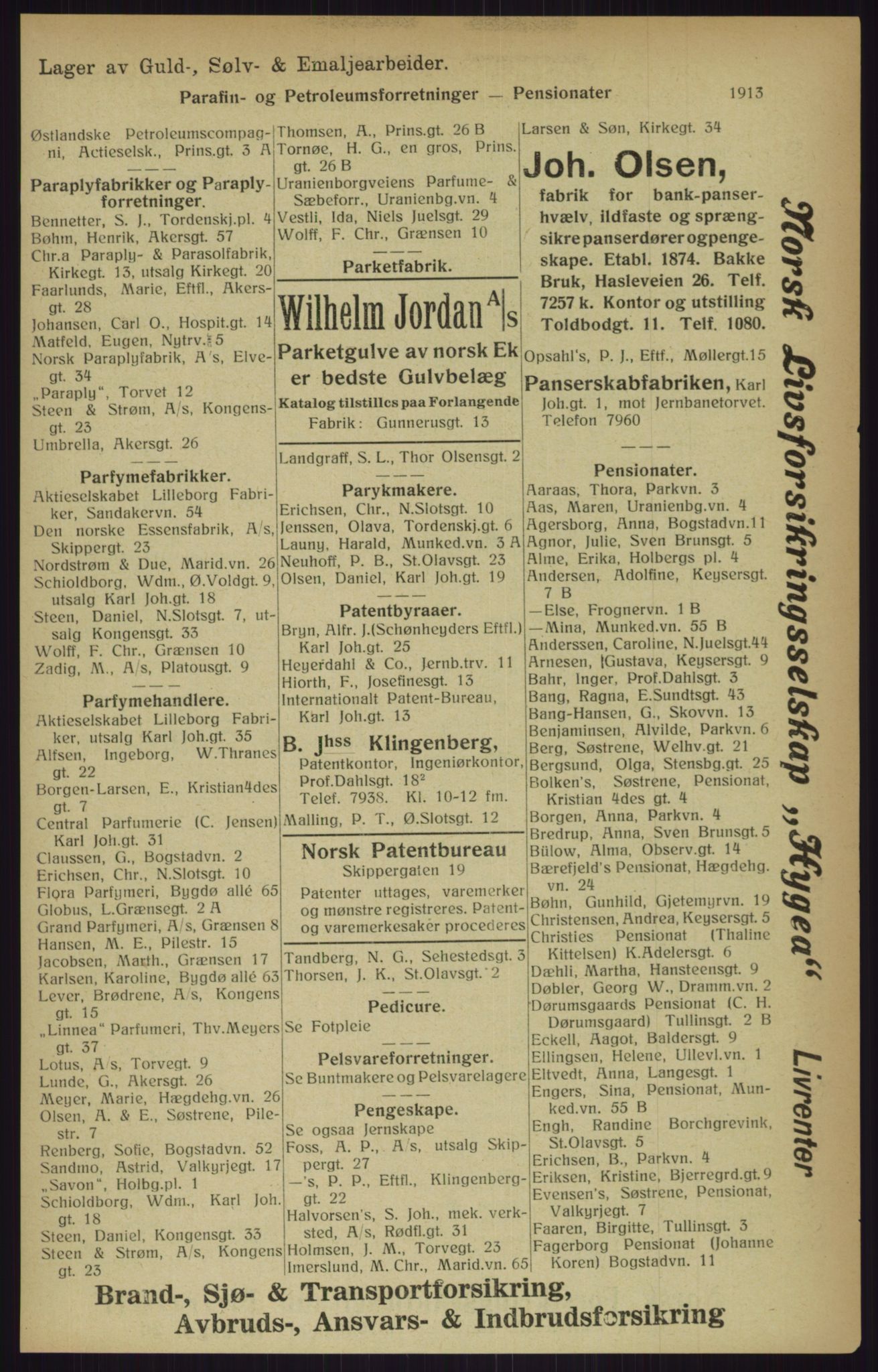 Kristiania/Oslo adressebok, PUBL/-, 1916, p. 1913