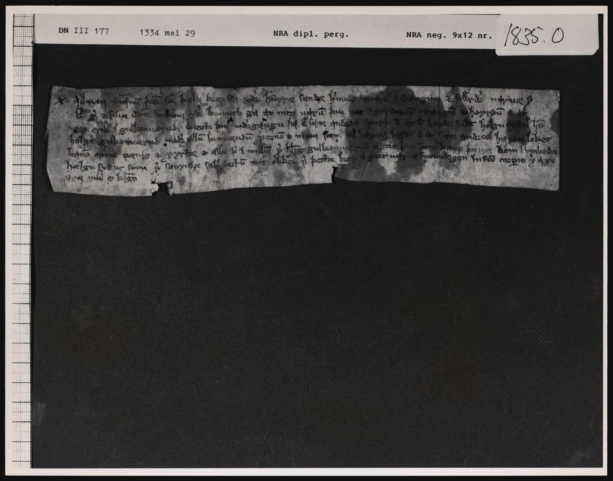 Riksarkivets diplomsamling, AV/RA-EA-5965/F01/F01a/L0033: Dokumenter, 1334, p. 3