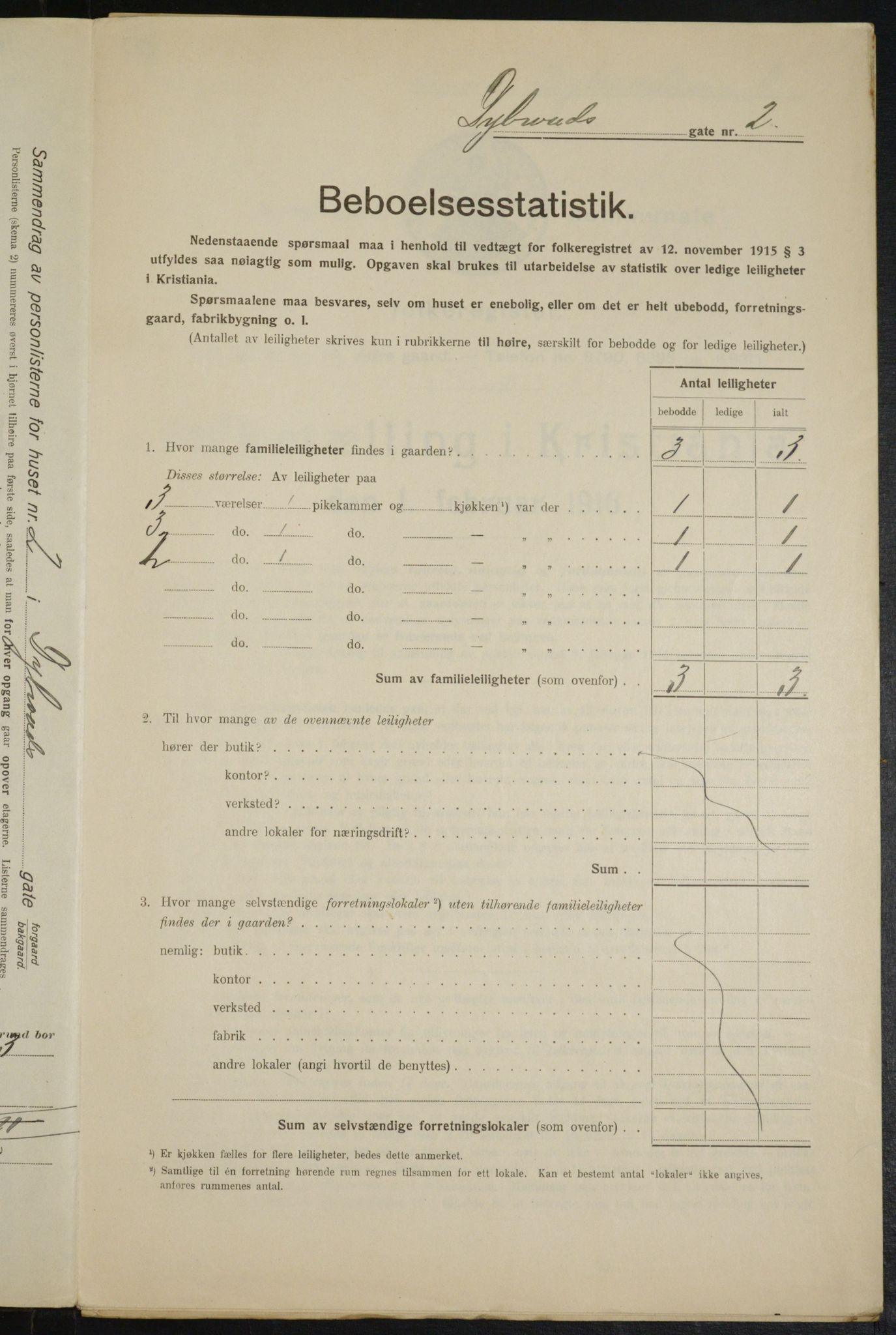 OBA, Municipal Census 1916 for Kristiania, 1916, p. 17536