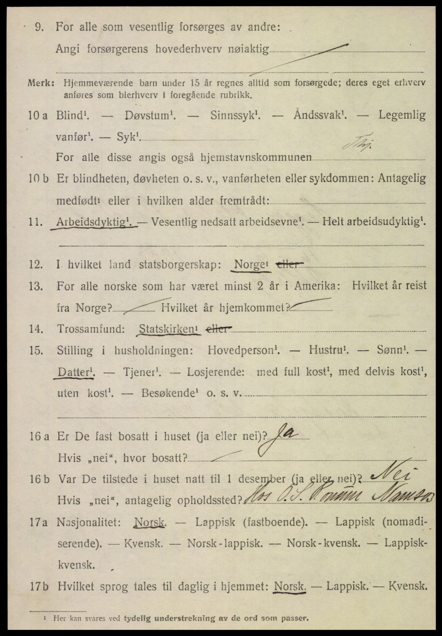 SAT, 1920 census for Otterøy, 1920, p. 3548