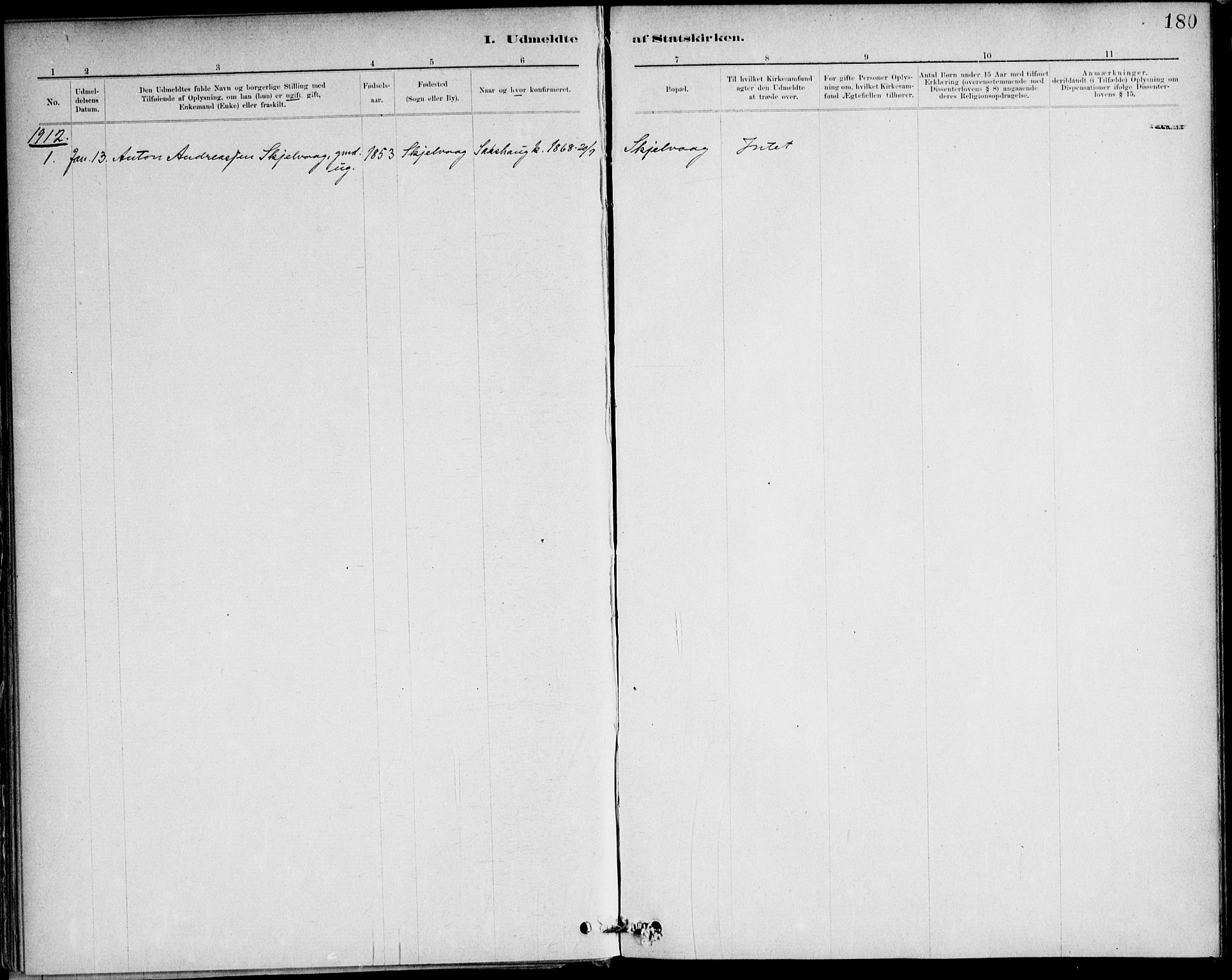 Ministerialprotokoller, klokkerbøker og fødselsregistre - Nord-Trøndelag, AV/SAT-A-1458/732/L0316: Parish register (official) no. 732A01, 1879-1921, p. 180