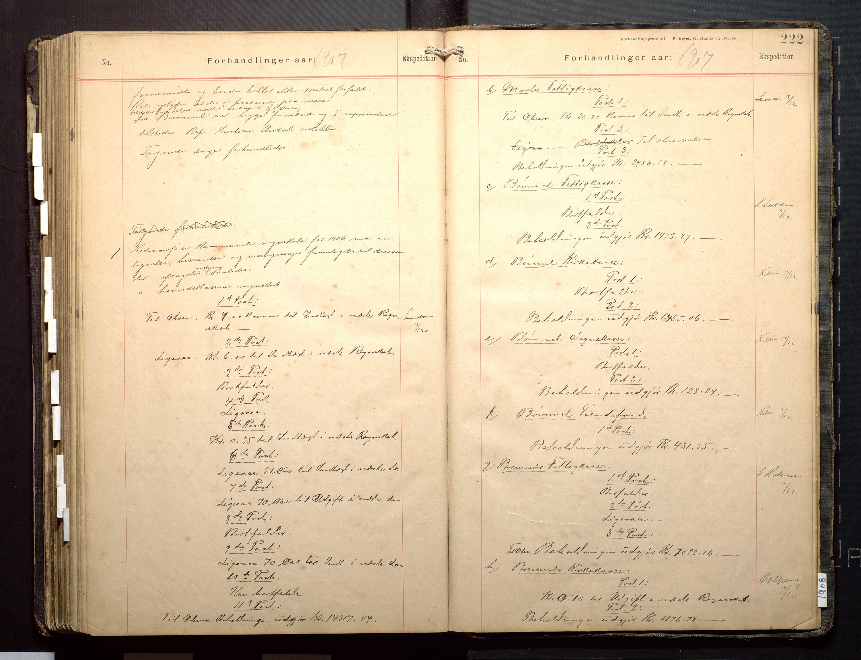 Finnaas kommune. Formannskapet, IKAH/1218a-021/A/Aa/L0003: Møtebok for formannskap, heradsstyre og soknestyre, 1896-1908, p. 222