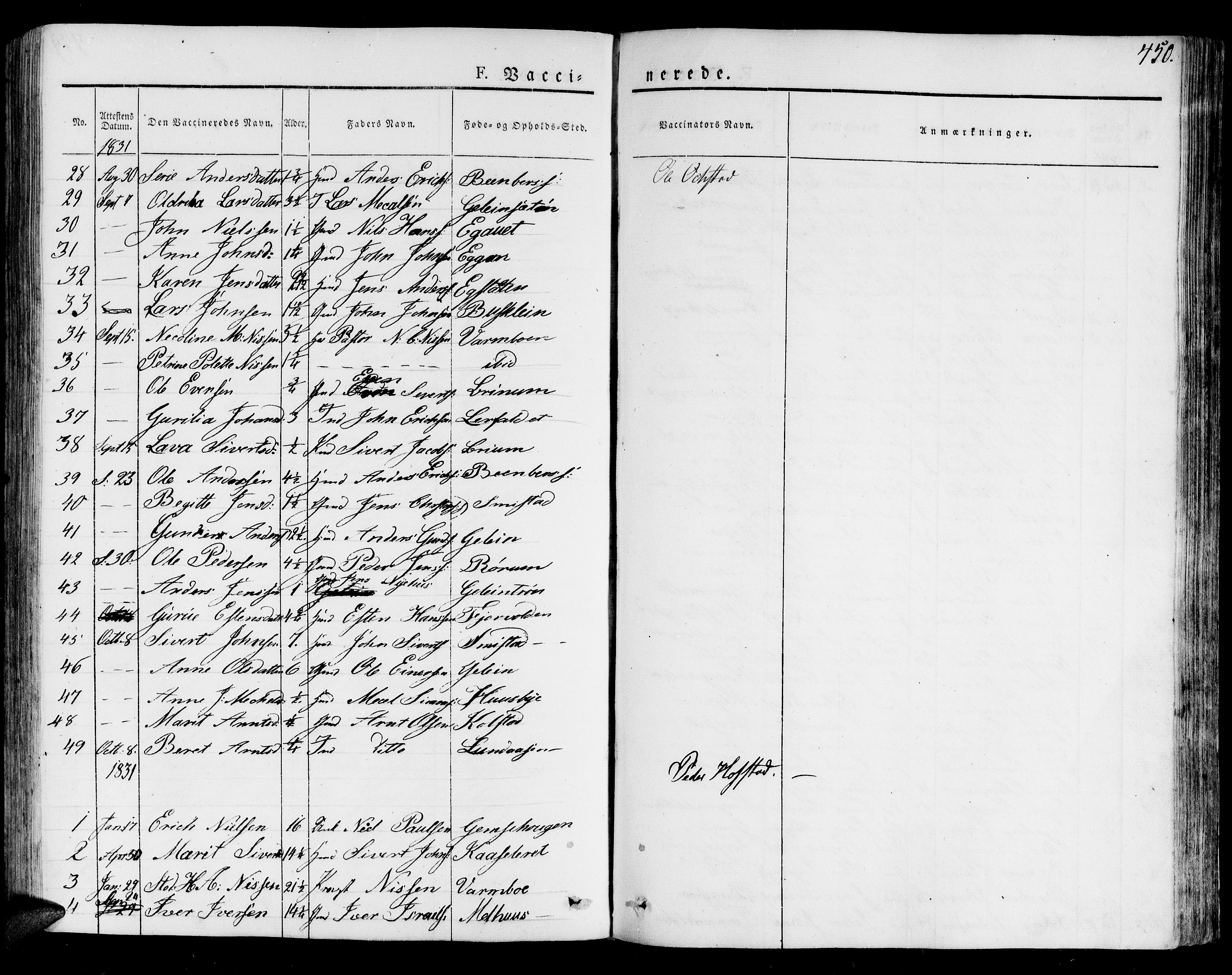 Ministerialprotokoller, klokkerbøker og fødselsregistre - Sør-Trøndelag, AV/SAT-A-1456/691/L1070: Parish register (official) no. 691A05 /1, 1826-1841, p. 450