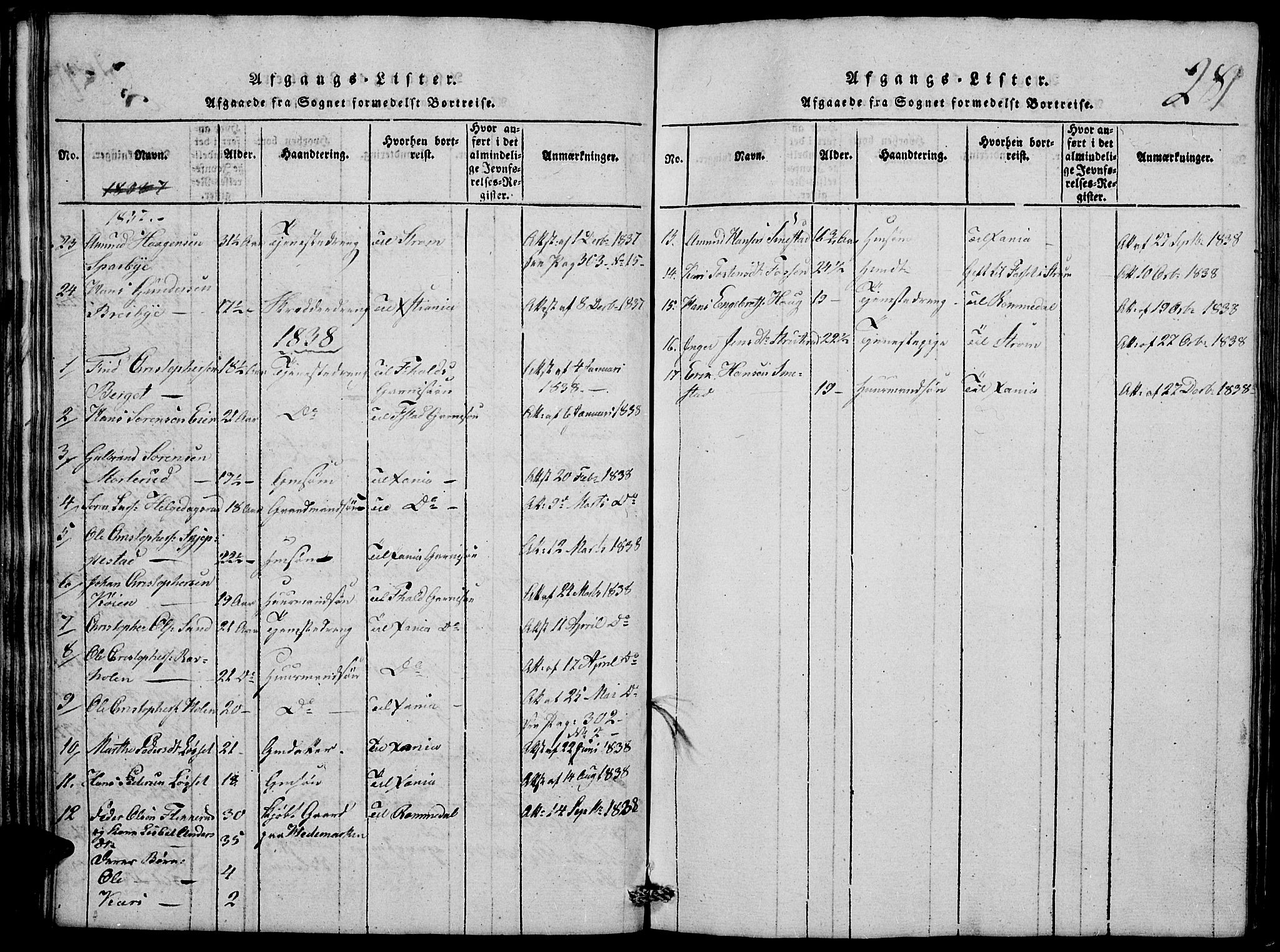 Nord-Odal prestekontor, SAH/PREST-032/H/Ha/Hab/L0001: Parish register (copy) no. 1, 1819-1838, p. 281