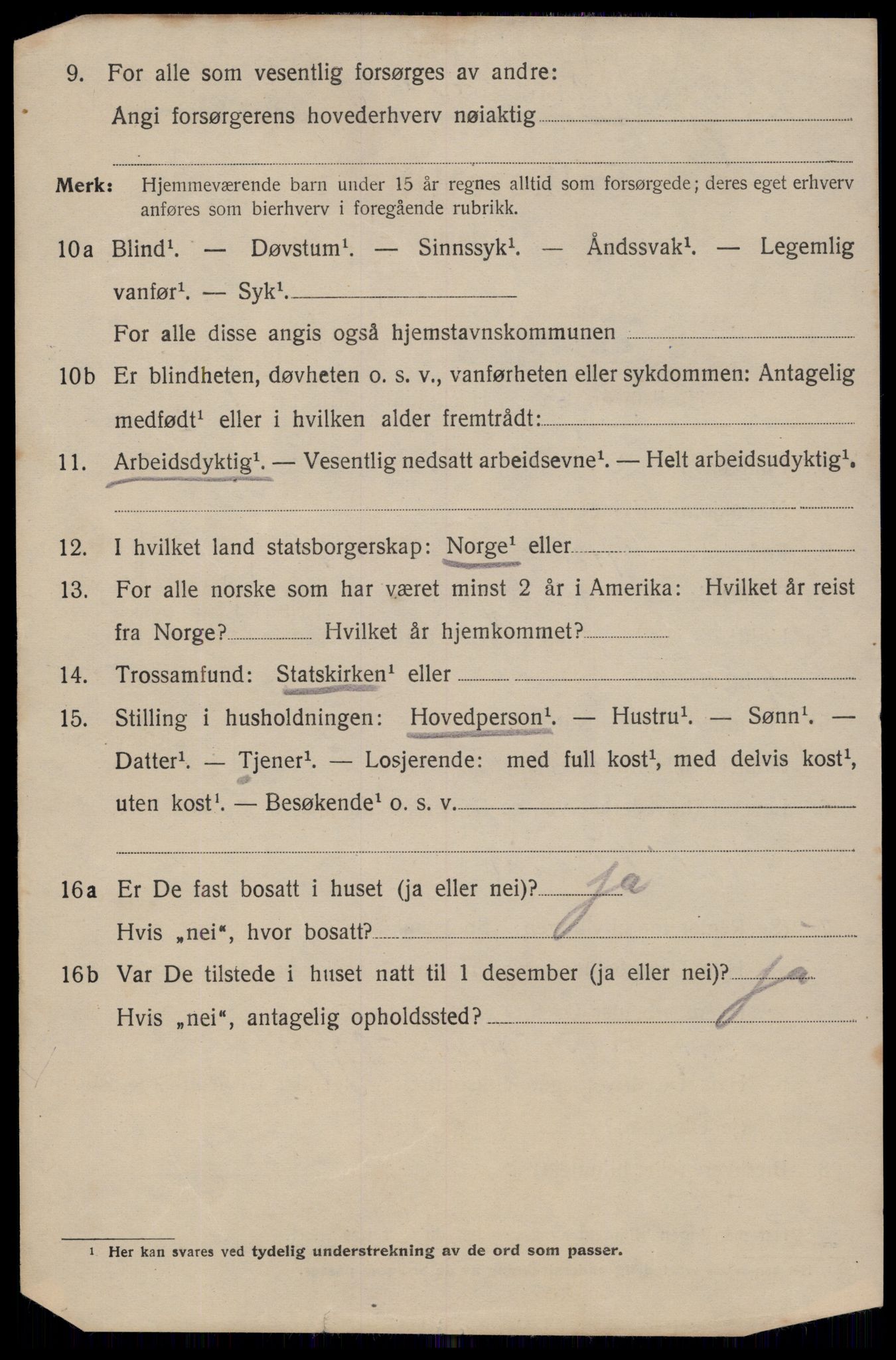 SAT, 1920 census for Trondheim, 1920, p. 32689