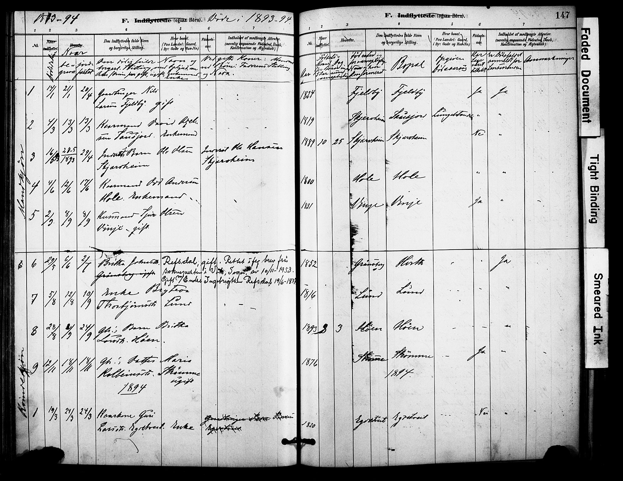 Vossestrand Sokneprestembete, AV/SAB-A-79101/H/Haa: Parish register (official) no. C 1, 1878-1903, p. 147