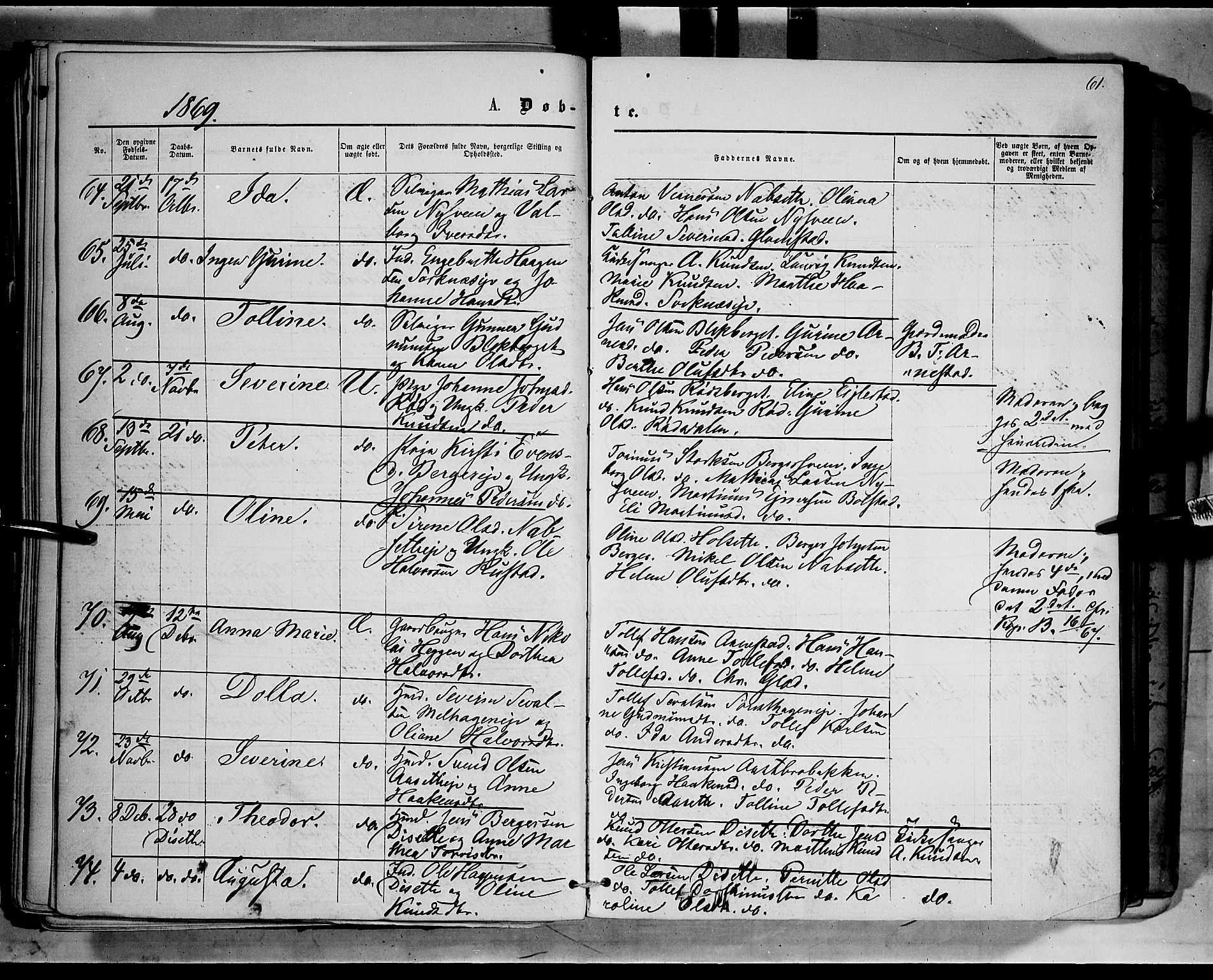 Åmot prestekontor, Hedmark, AV/SAH-PREST-056/H/Ha/Haa/L0008: Parish register (official) no. 8, 1862-1875, p. 61