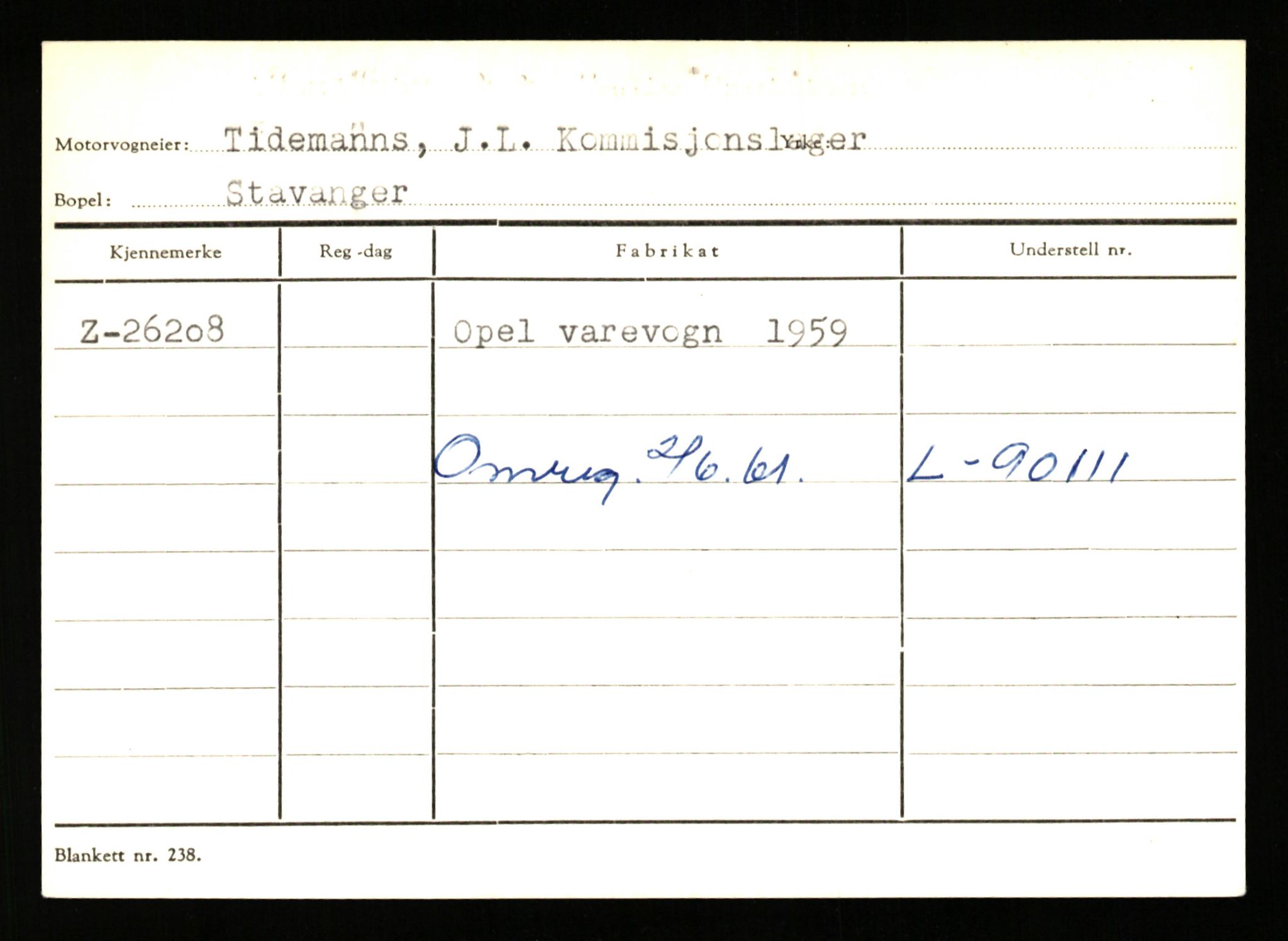 Stavanger trafikkstasjon, AV/SAST-A-101942/0/G/L0005: Registreringsnummer: 23000 - 34245, 1930-1971, p. 1079